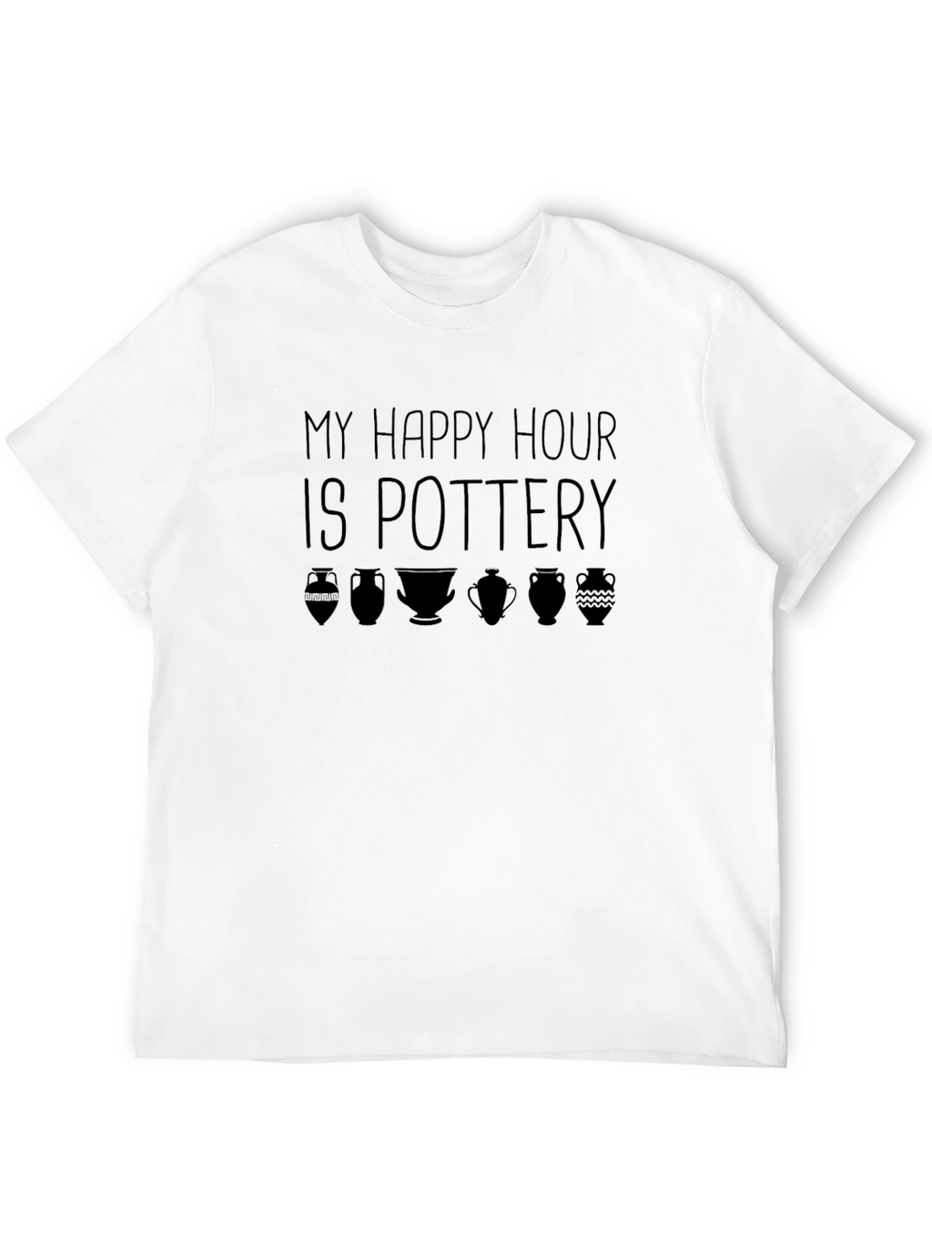 Pottery Happy Hour Graphic Tee - Black