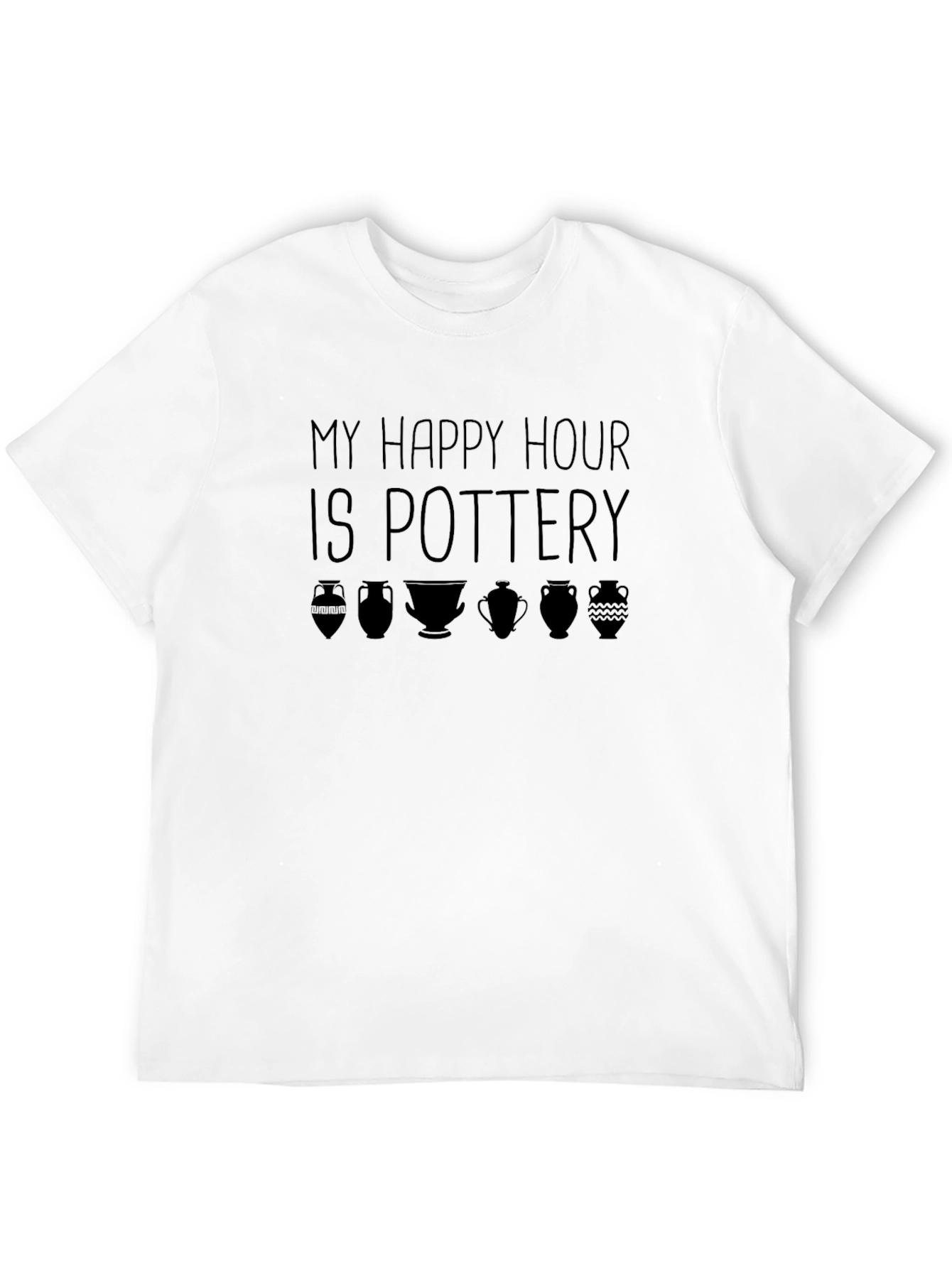 Pottery Happy Hour Graphic Tee - Black