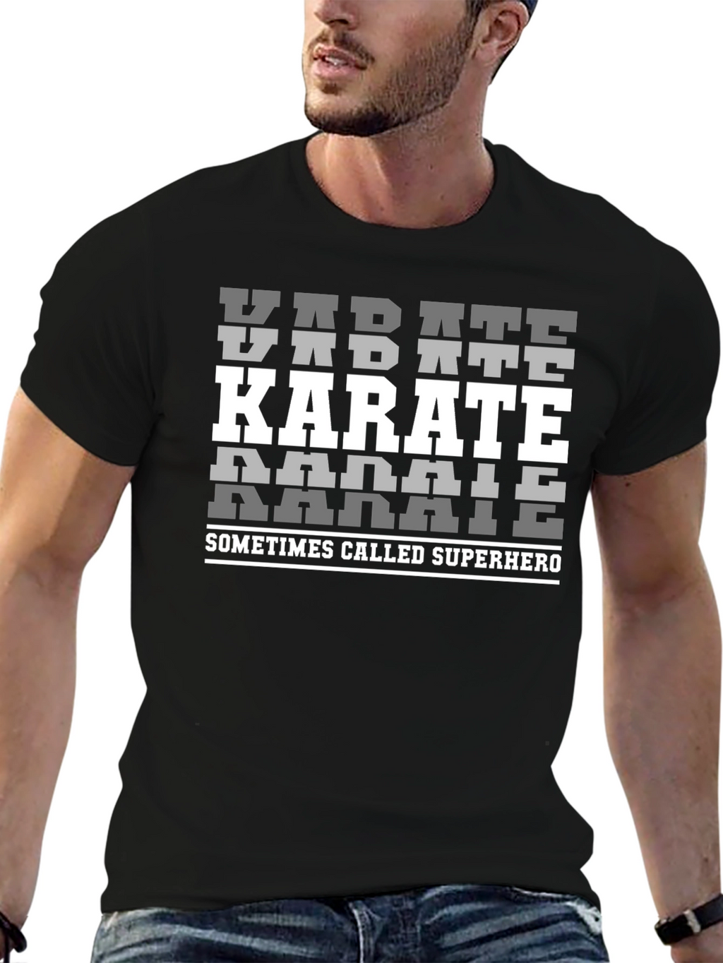 Karate Superhero Graphic Tee - Martial Arts T-Shirt