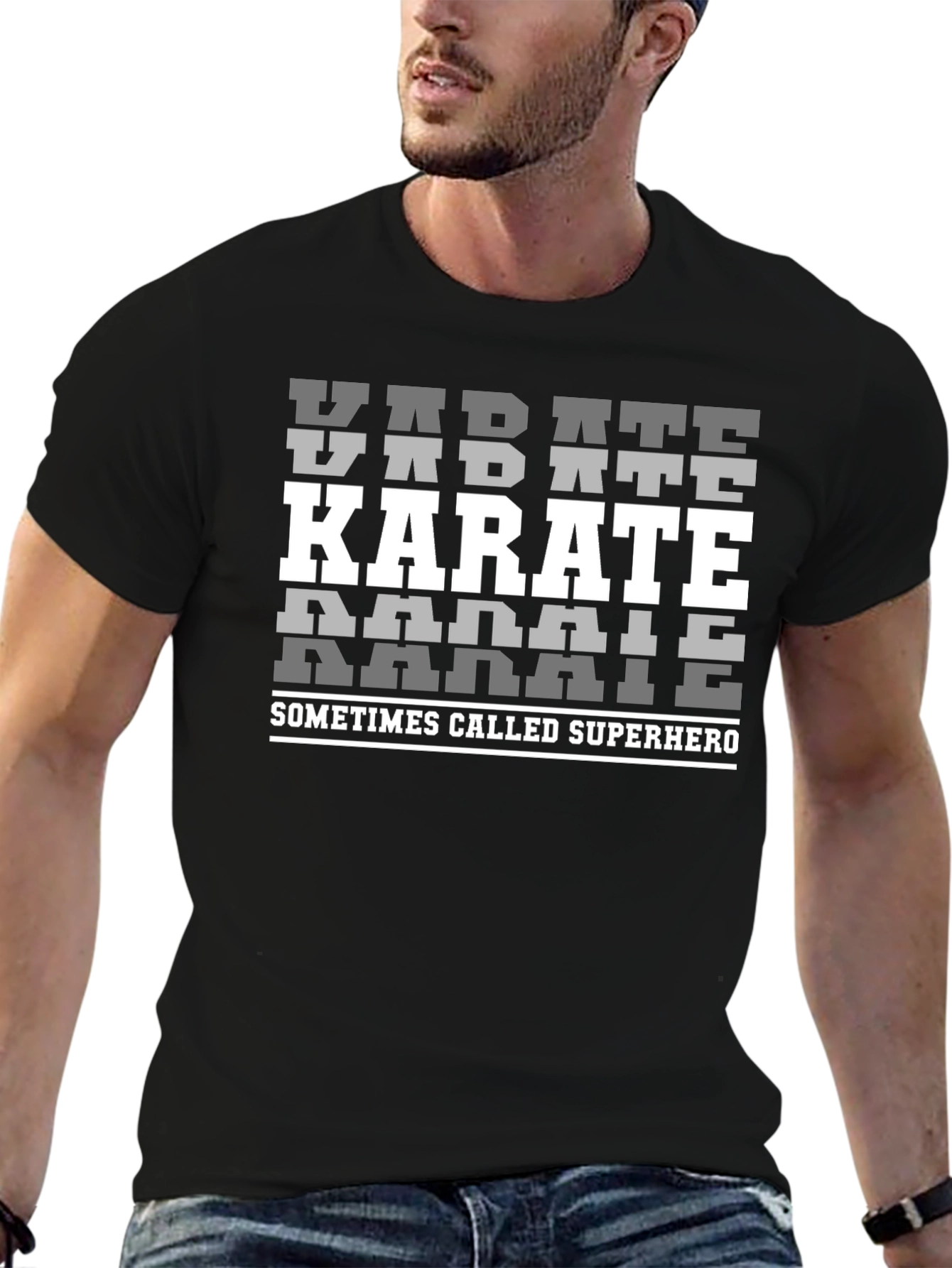 Karate Superhero Graphic Tee - Martial Arts T-Shirt