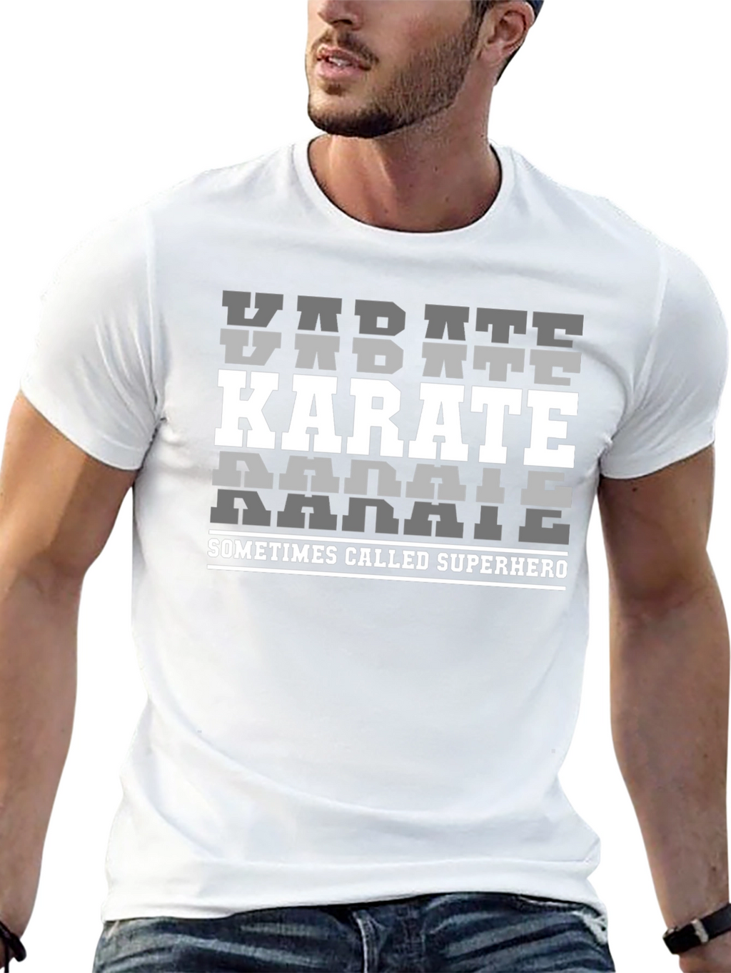 Karate Superhero Graphic Tee - Martial Arts T-Shirt