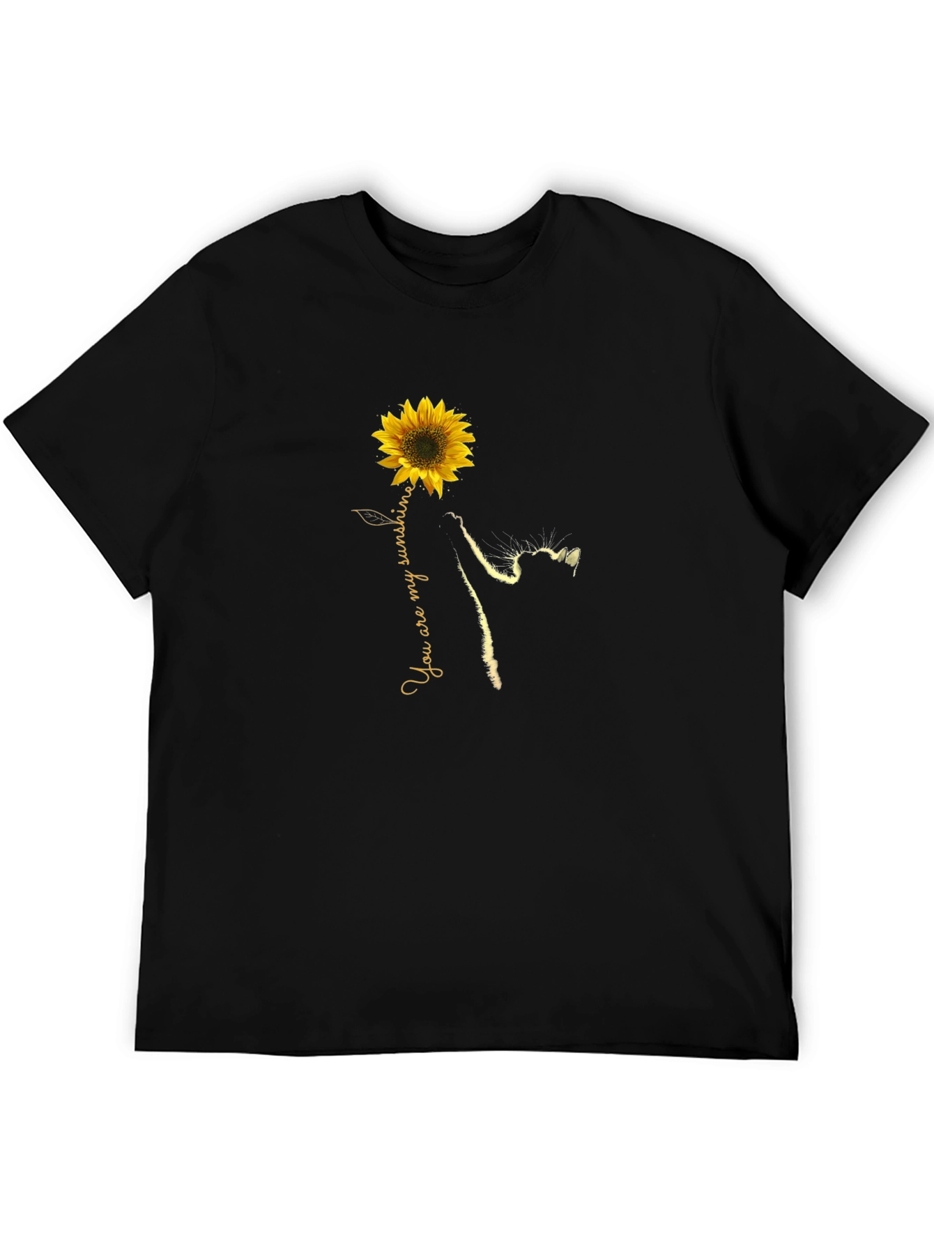 Sunflower Cat T-Shirt - You Are My Sunshine