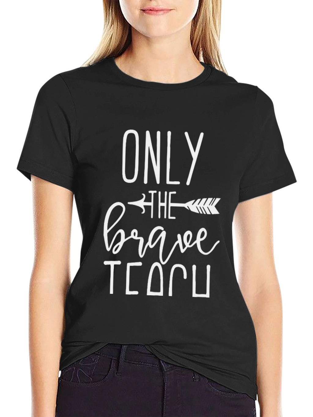 Brave Teacher Black T-Shirt