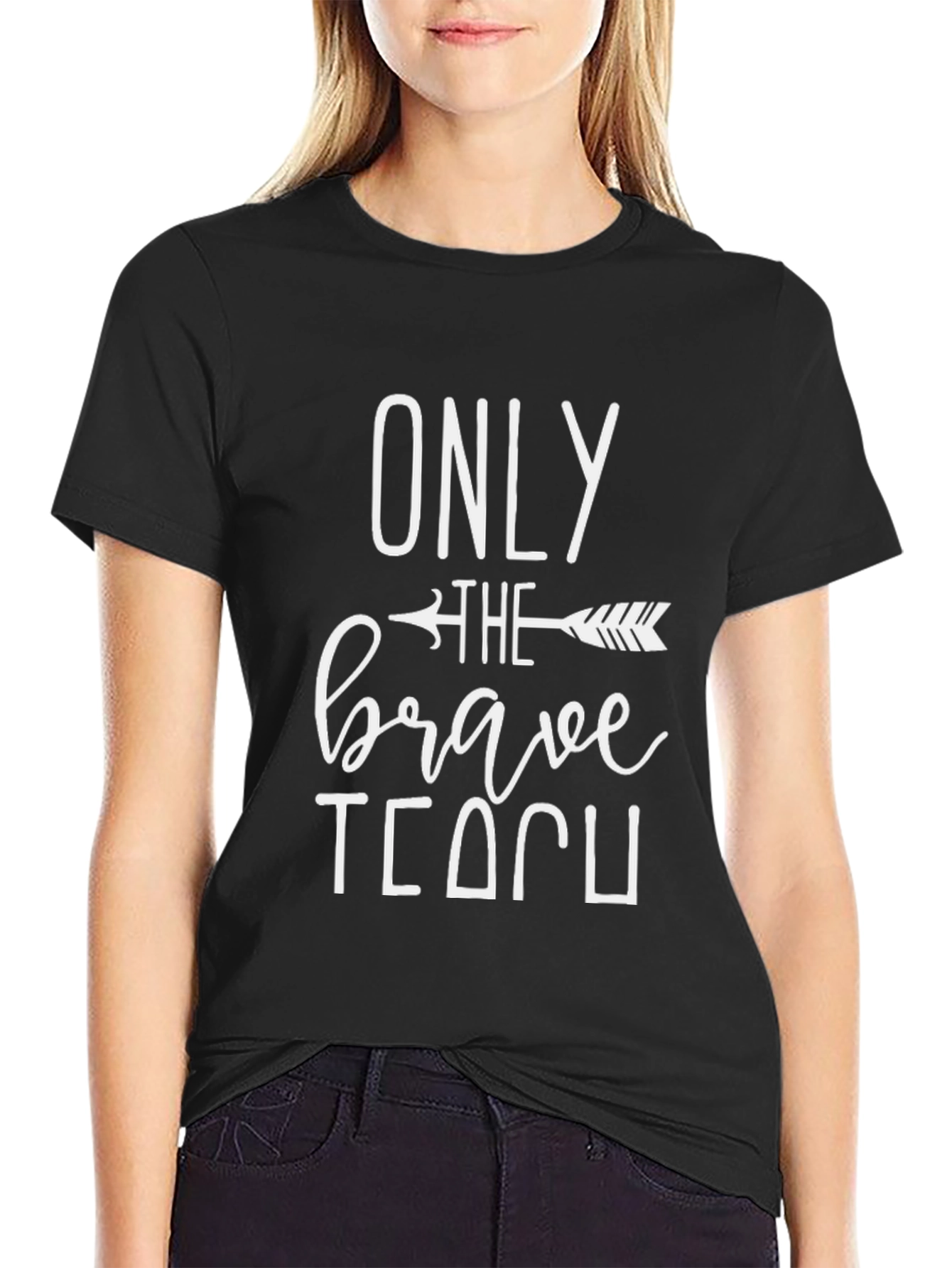 Brave Teacher Black T-Shirt