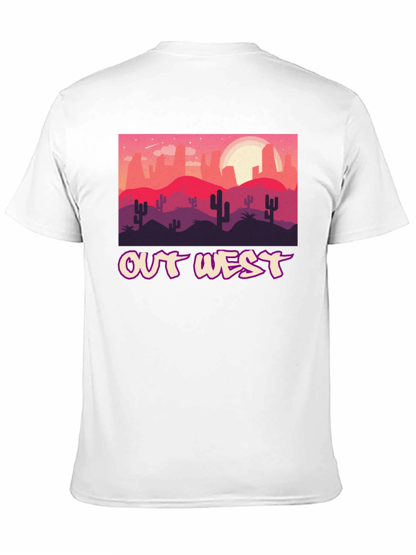 Out West Desert Graphic Tee - Black Unisex T-Shirt