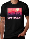 Out West Desert Graphic Tee - Black Unisex T-Shirt