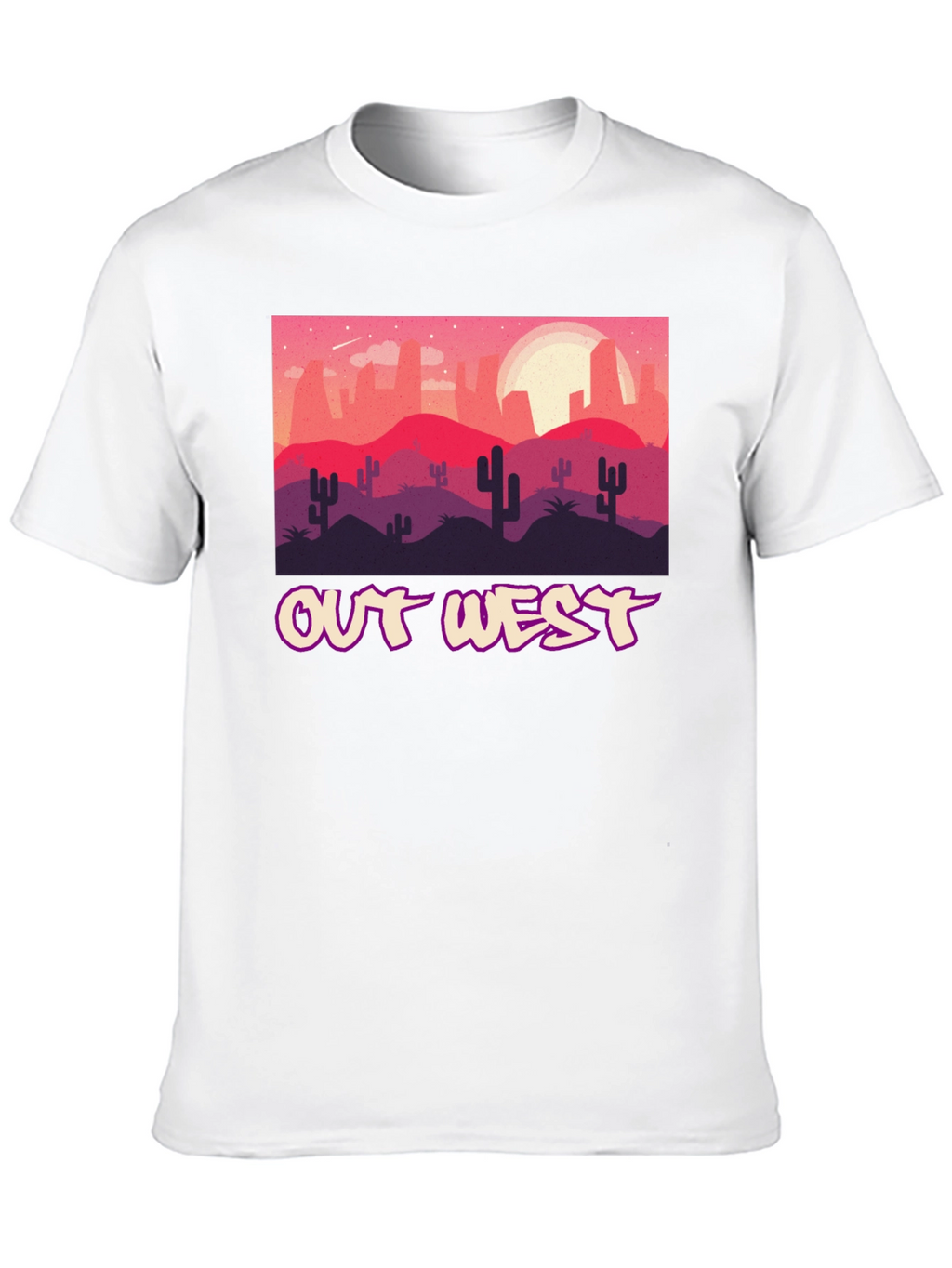 Out West Desert Graphic Tee - Black Unisex T-Shirt