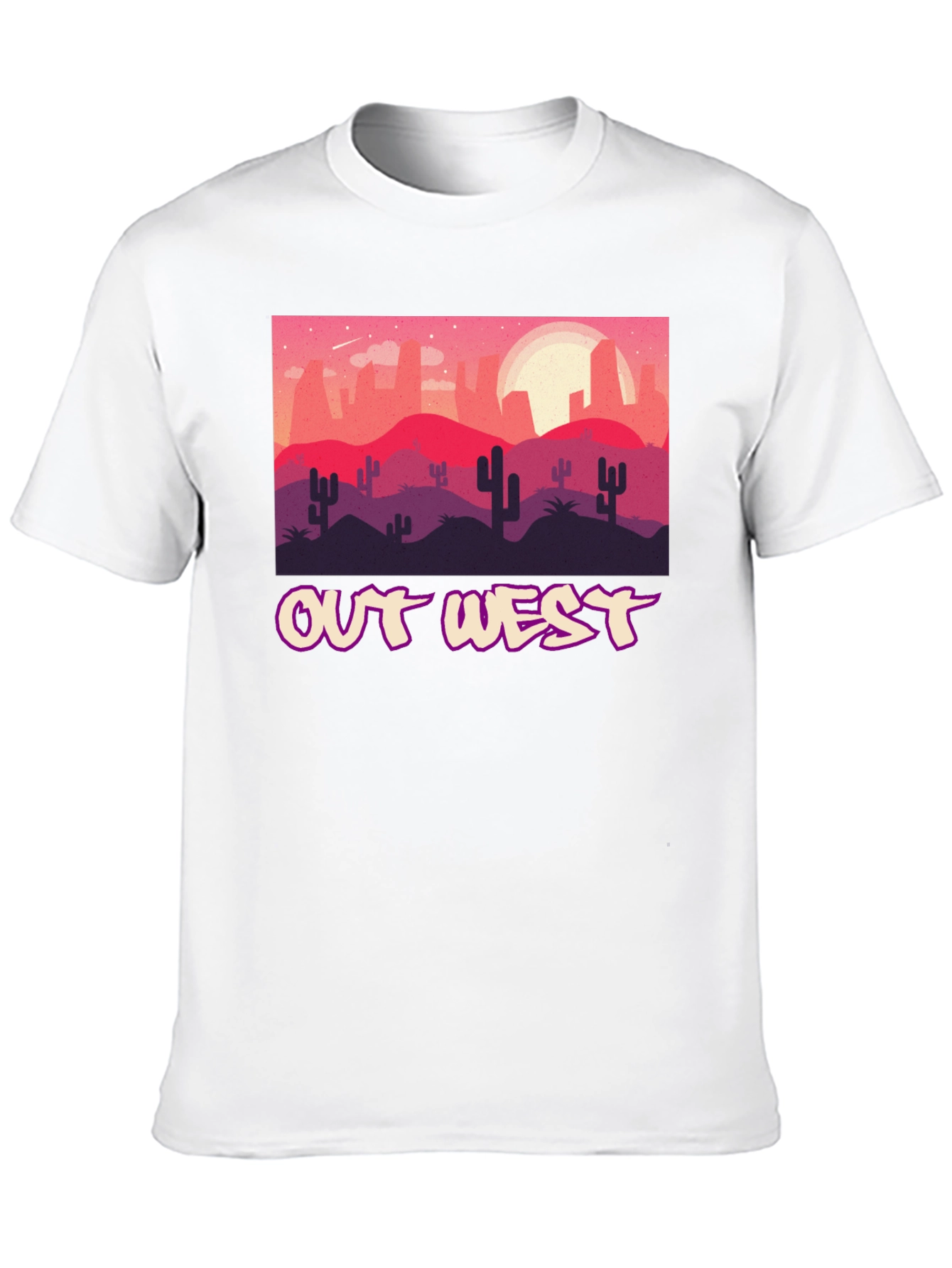 Out West Desert Graphic Tee - Black Unisex T-Shirt