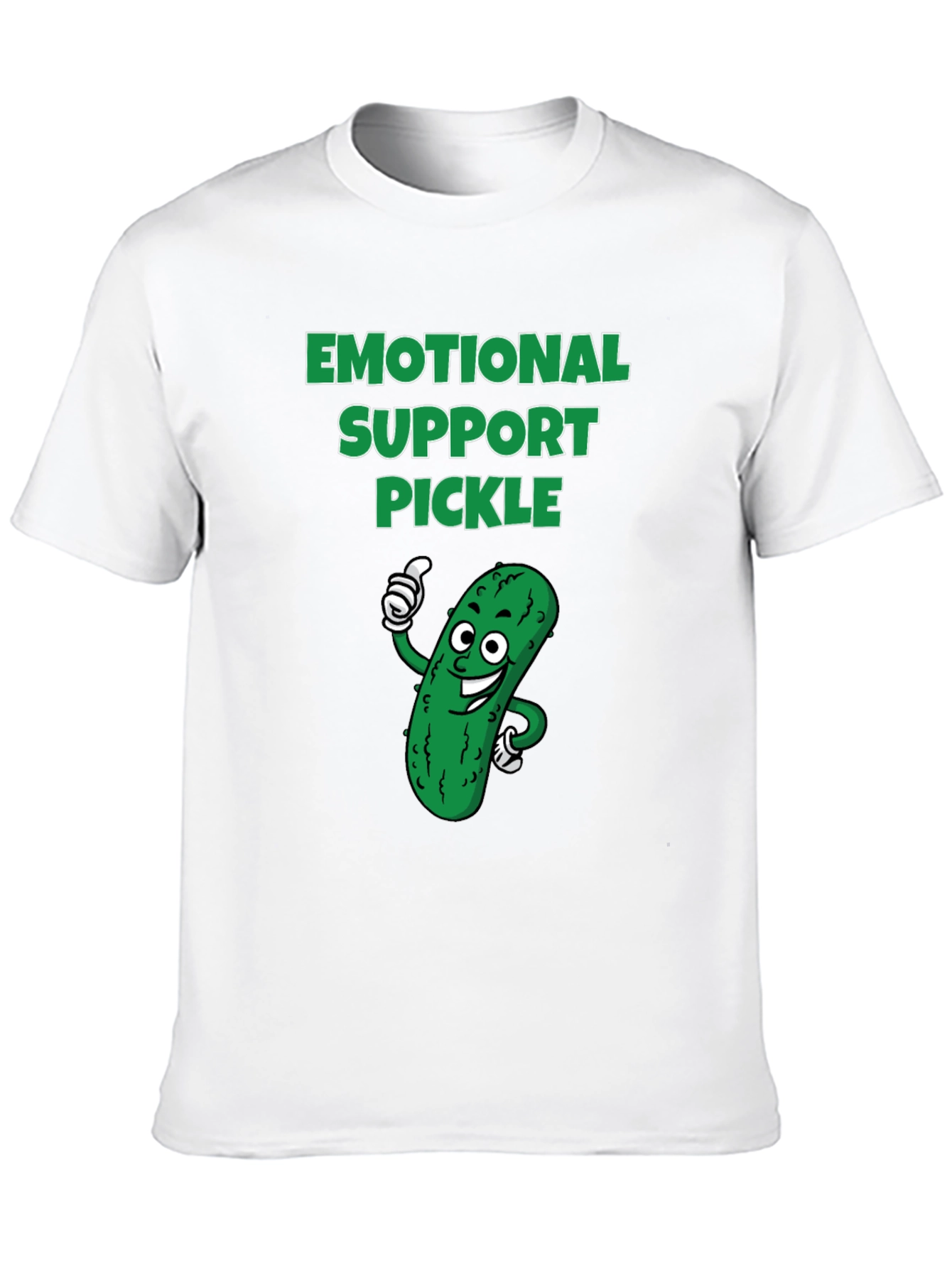 Emotional Support Pickle Graphic T-Shirt