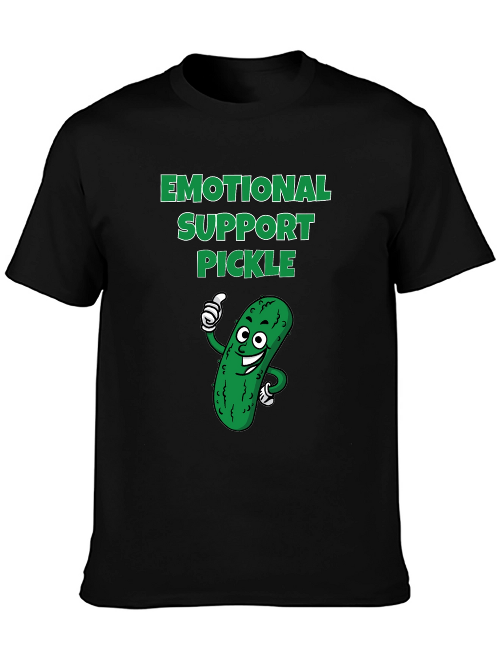 Emotional Support Pickle Graphic T-Shirt