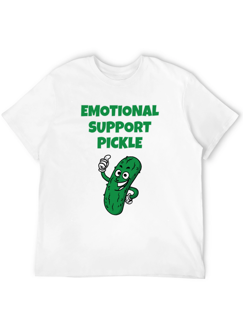 Emotional Support Pickle Graphic T-Shirt