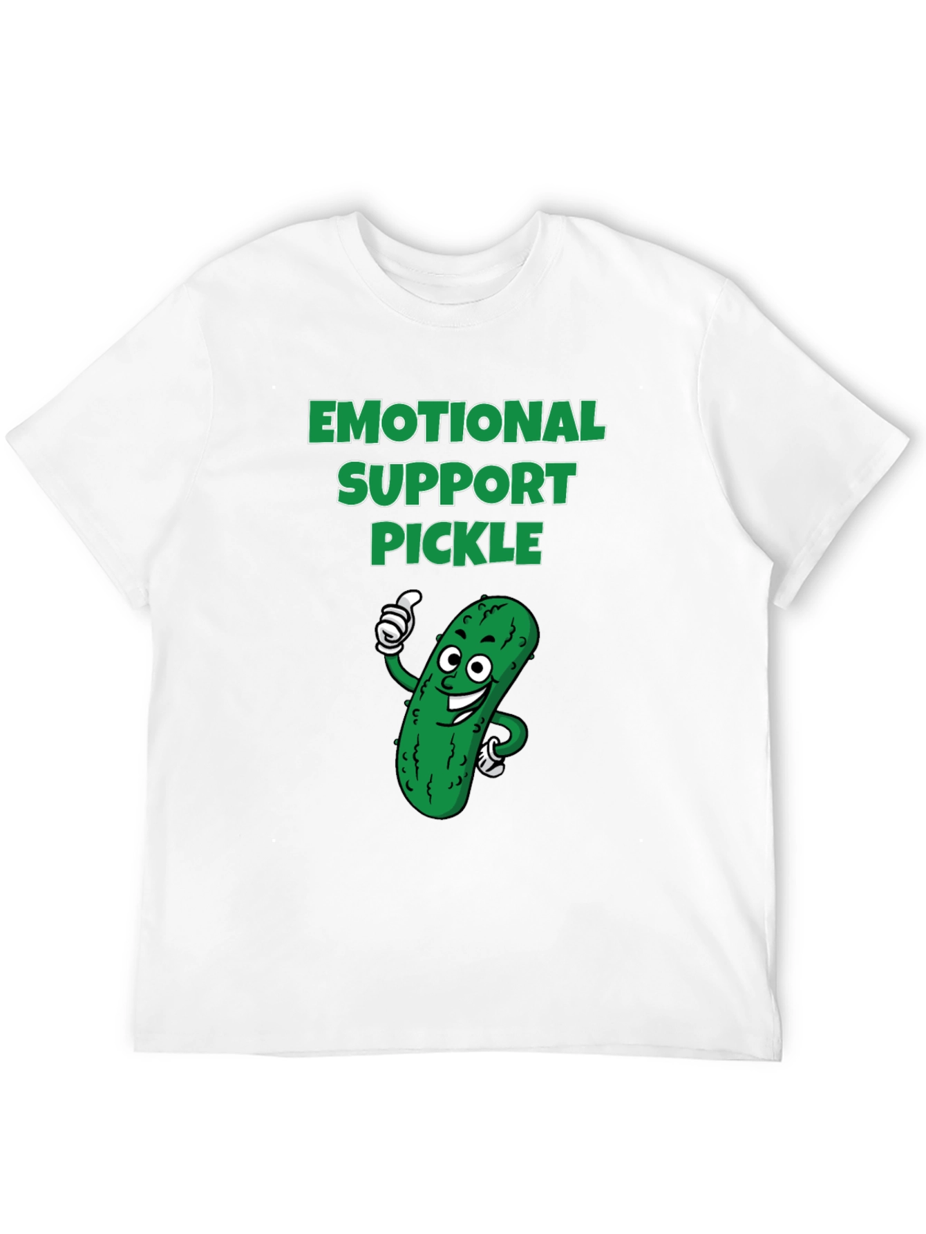 Emotional Support Pickle Graphic T-Shirt