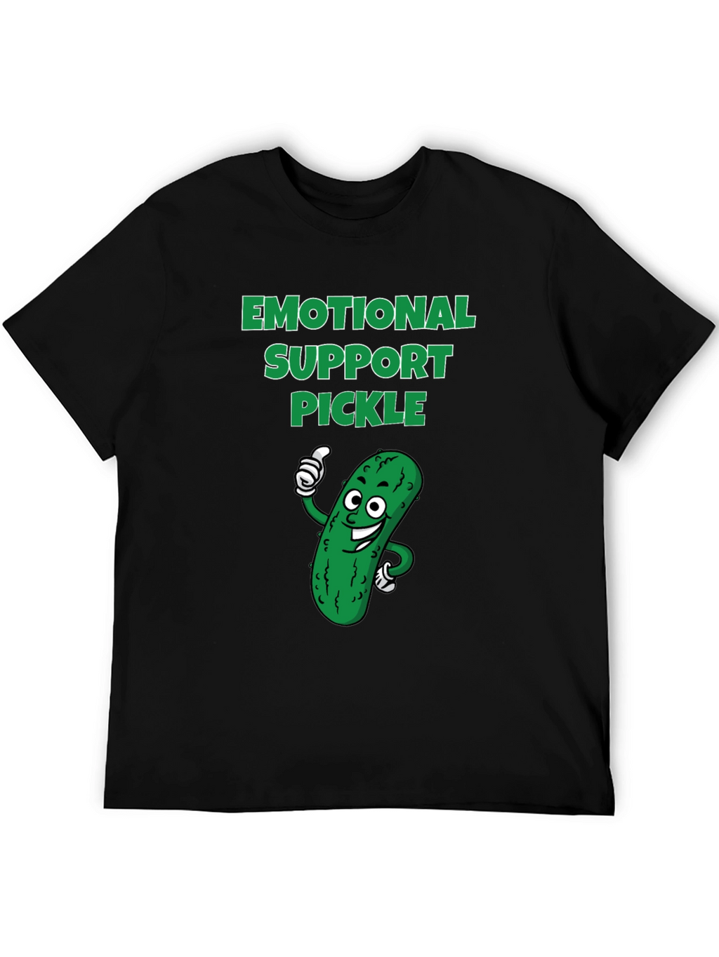 Emotional Support Pickle Graphic T-Shirt