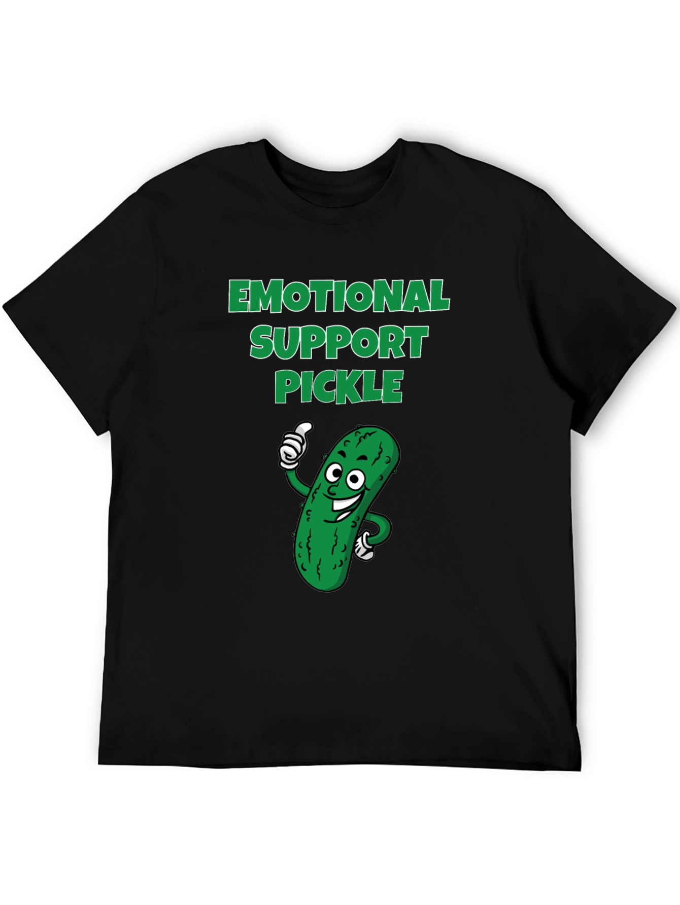 Emotional Support Pickle Graphic T-Shirt