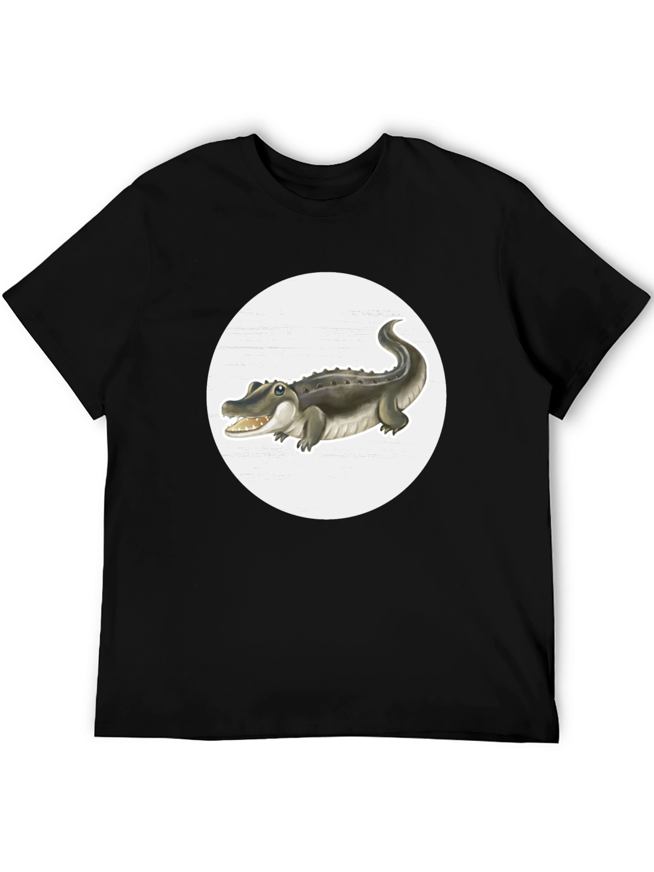 Crocodile Graphic Tee - Black