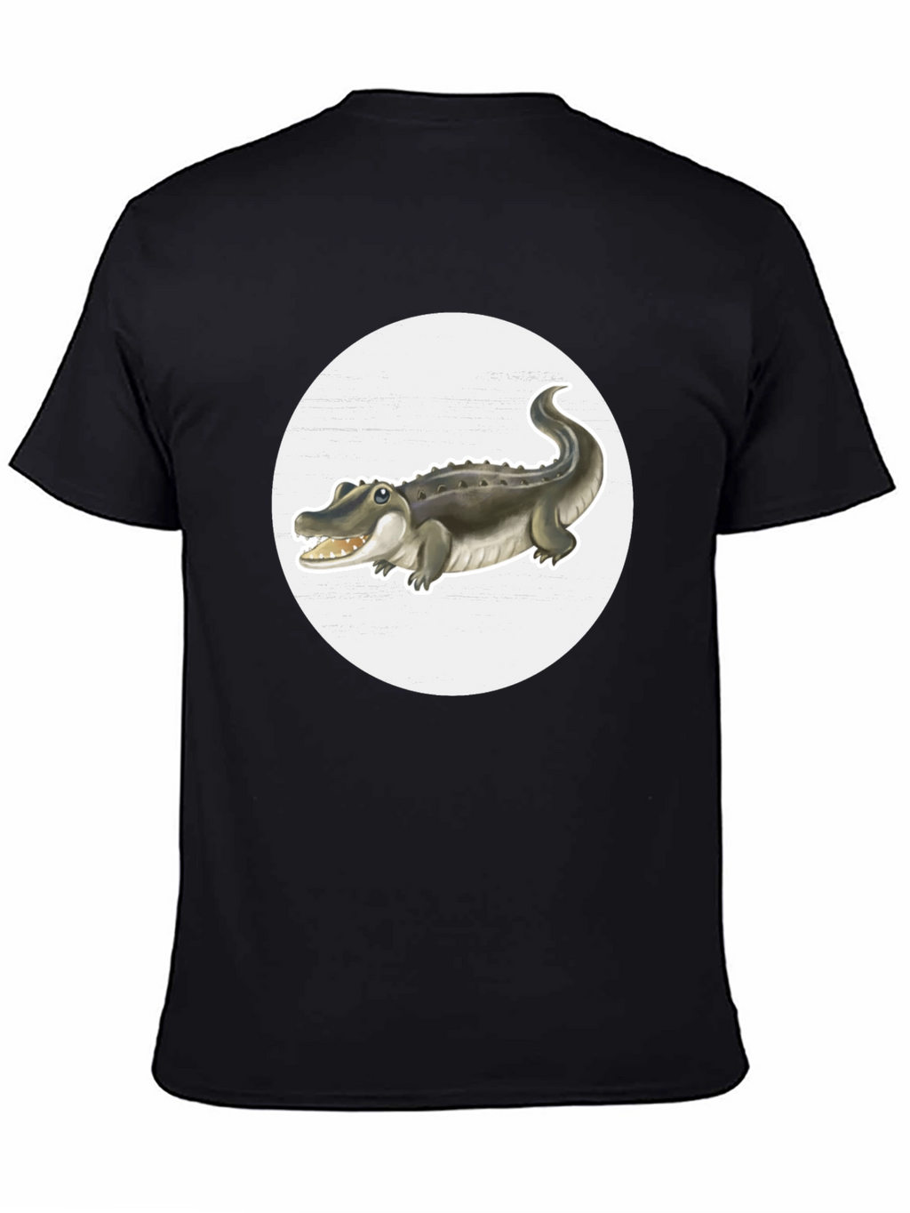 Crocodile Graphic Tee - Black