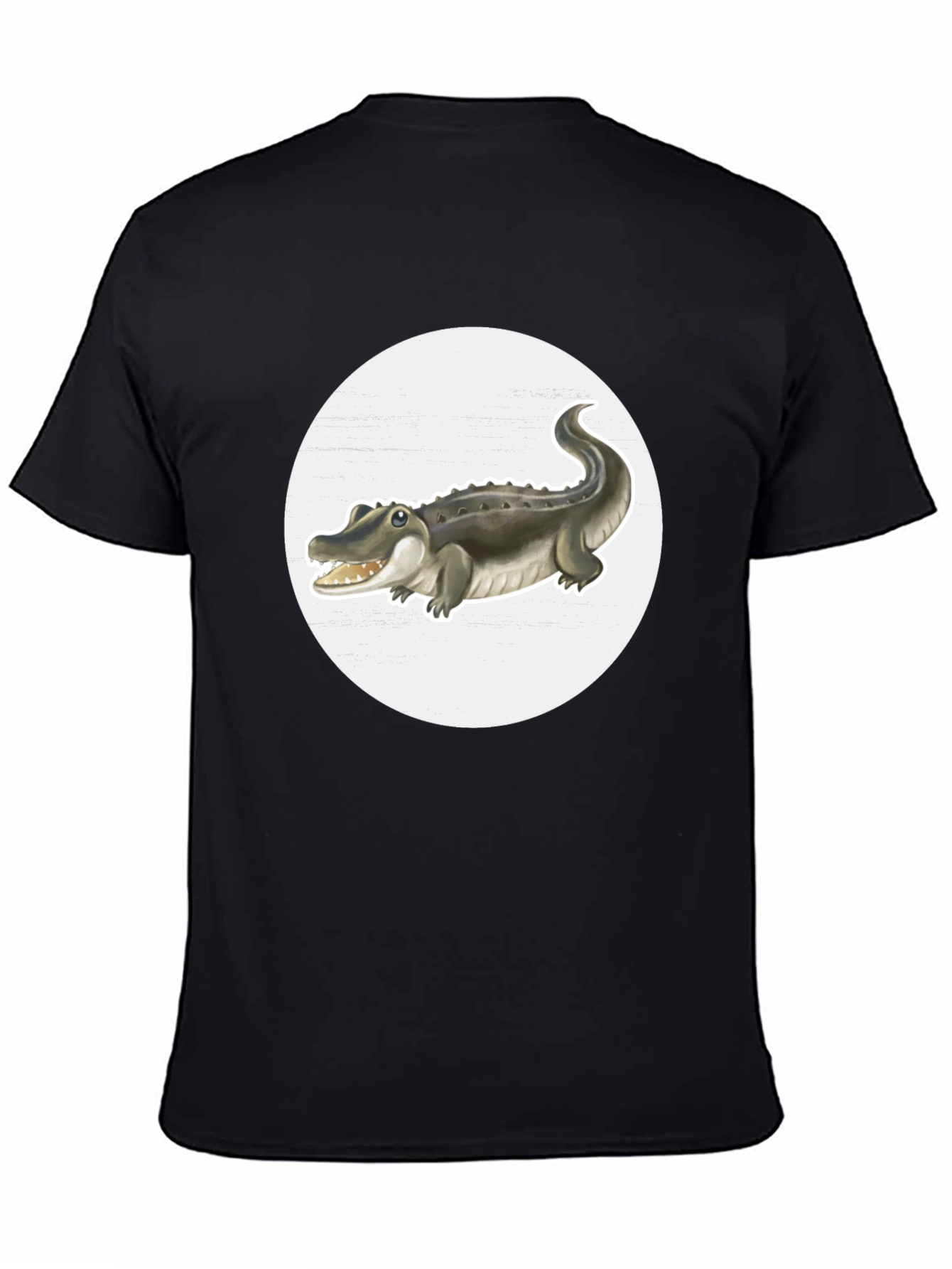 Crocodile Graphic Tee - Black