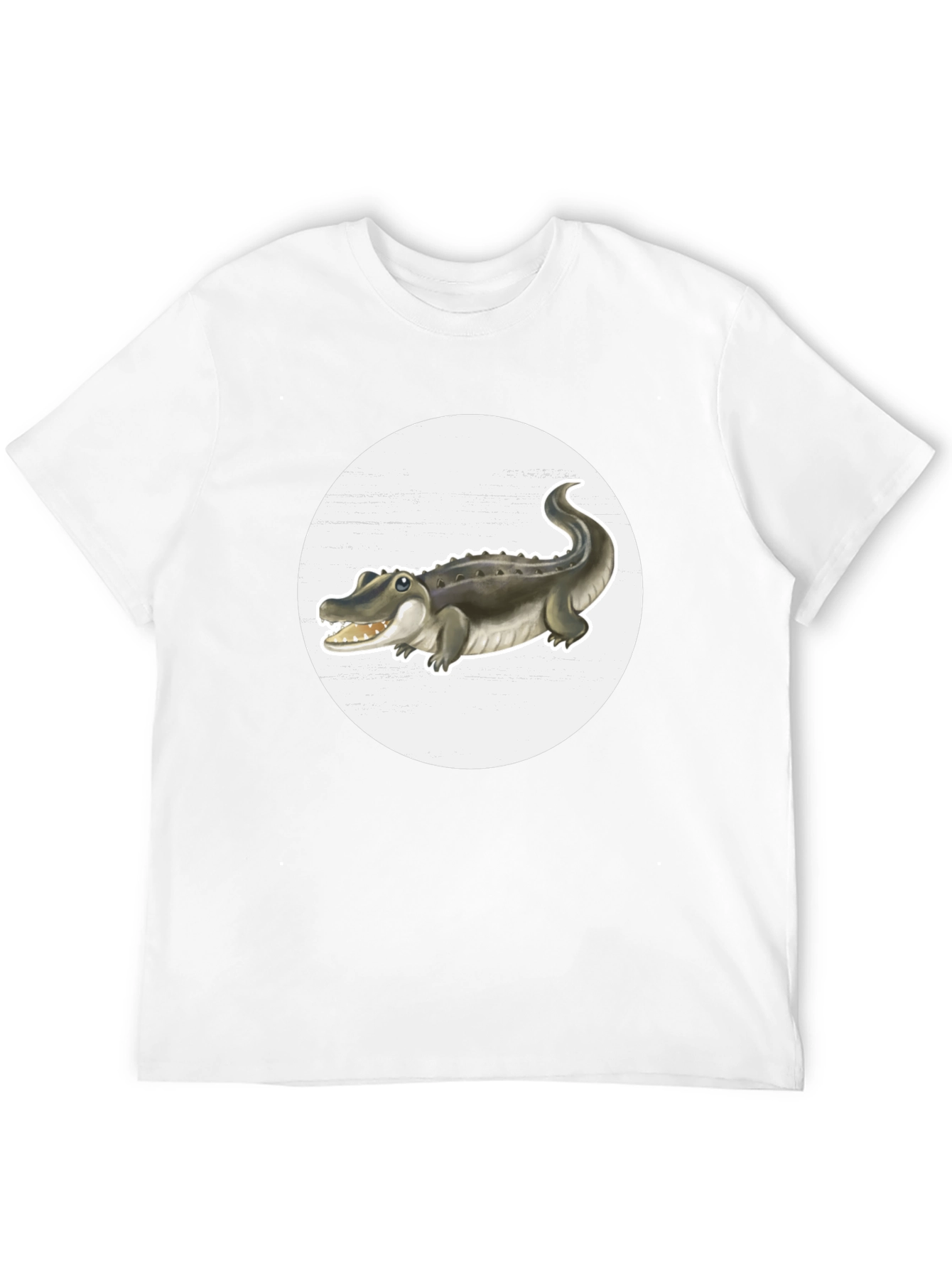 Crocodile Graphic Tee - Black