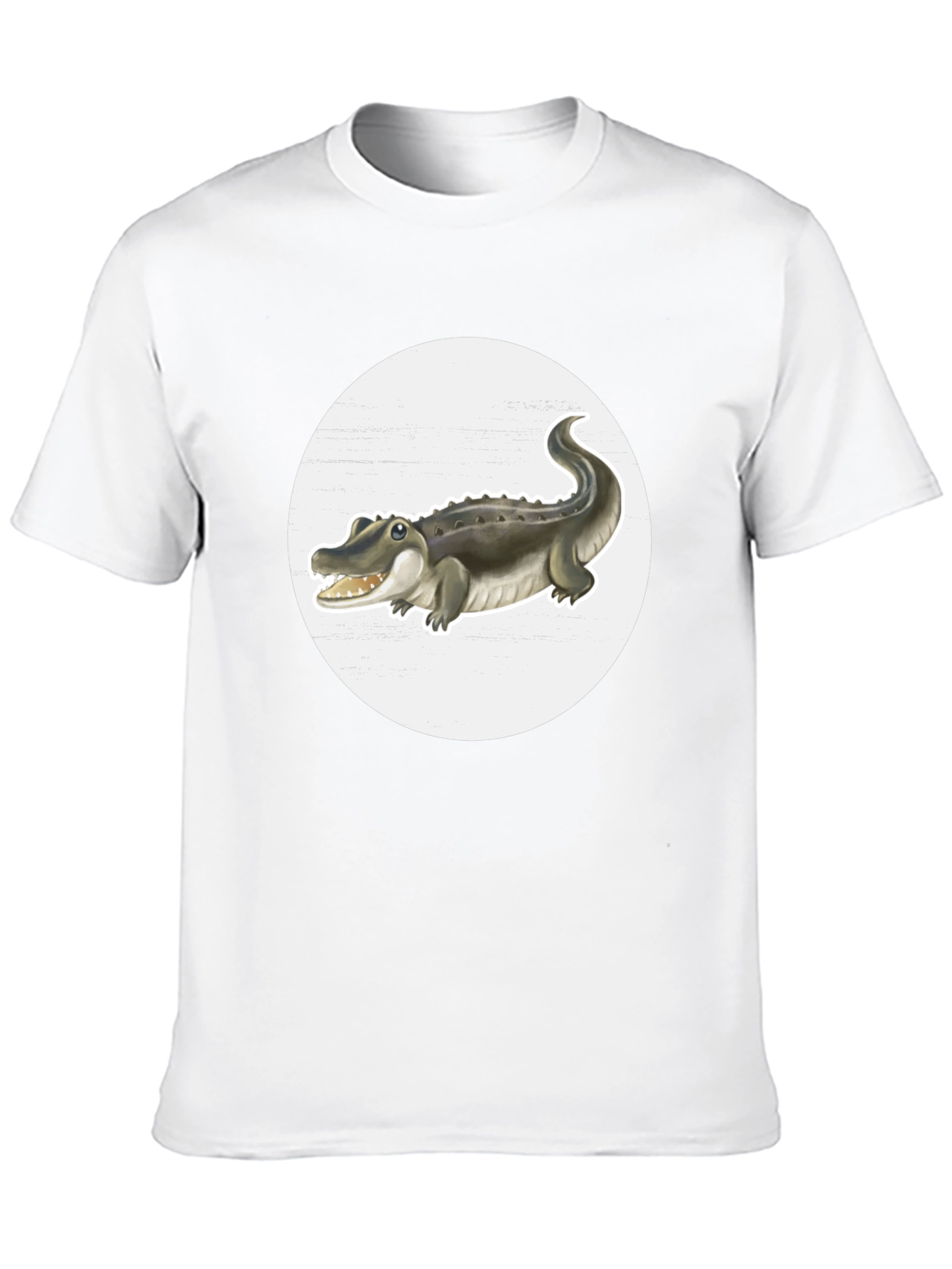 Crocodile Graphic Tee - Black