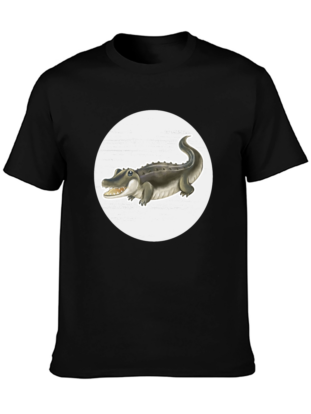 Crocodile Graphic Tee - Black
