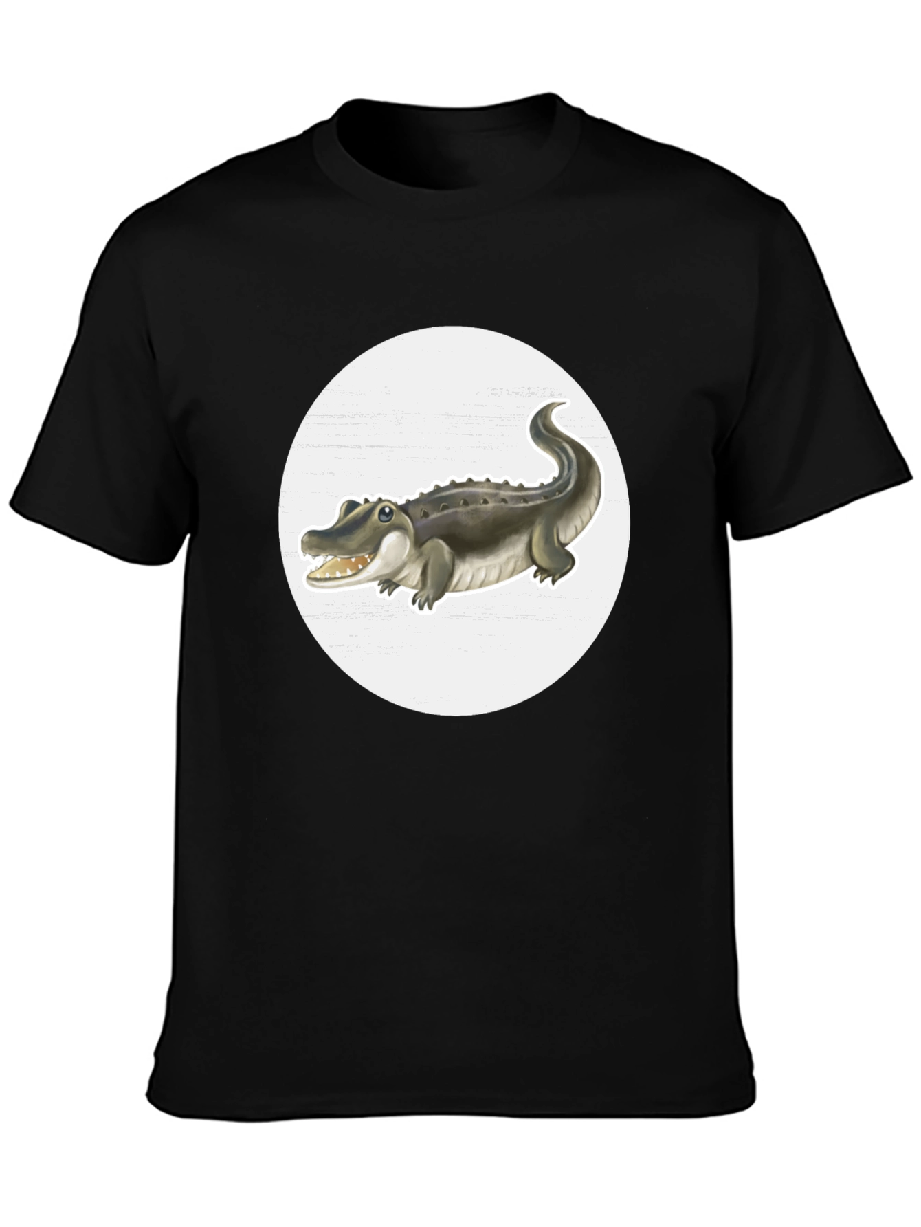 Crocodile Graphic Tee - Black
