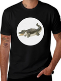 Crocodile Graphic Tee - Black