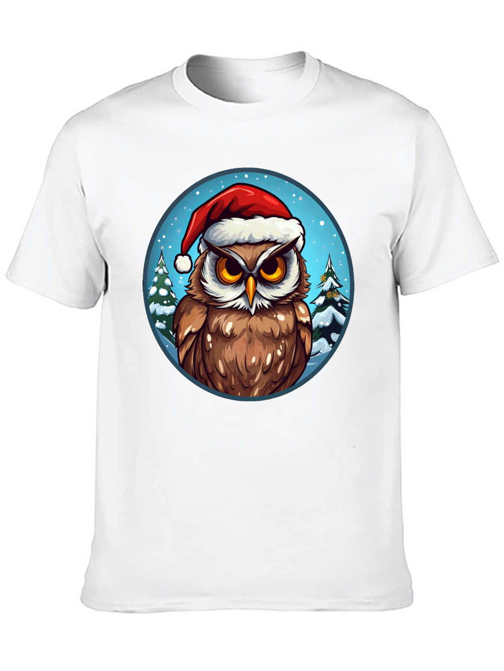 Festive Owl Christmas T-Shirt