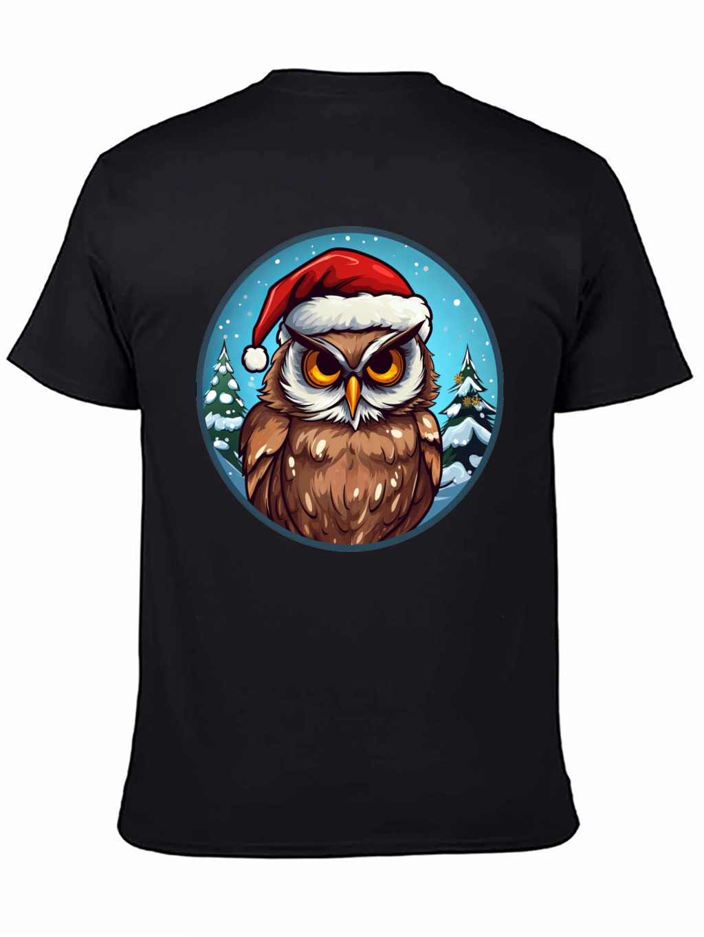 Festive Owl Christmas T-Shirt