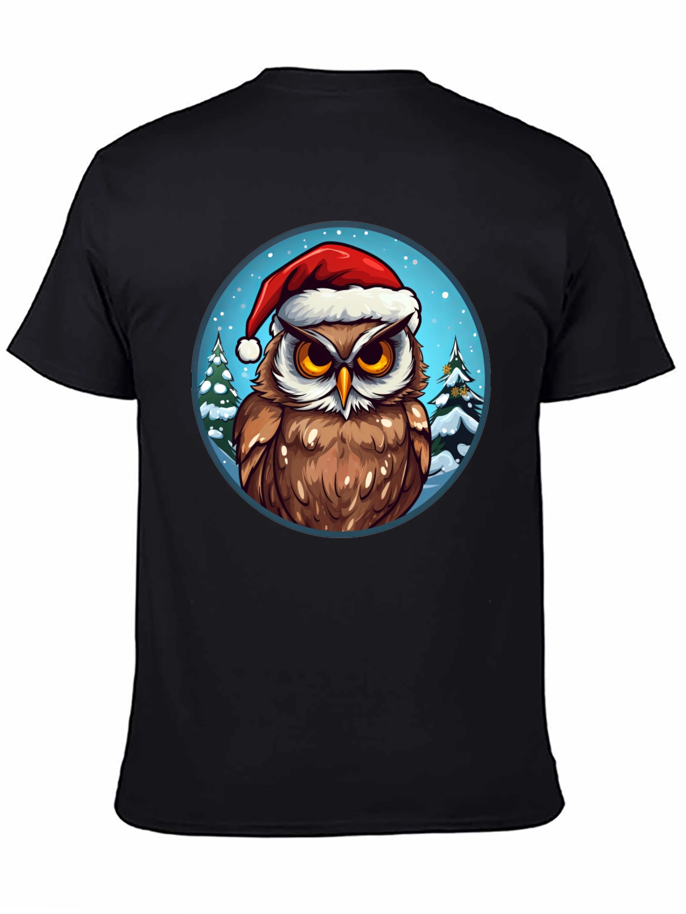 Festive Owl Christmas T-Shirt