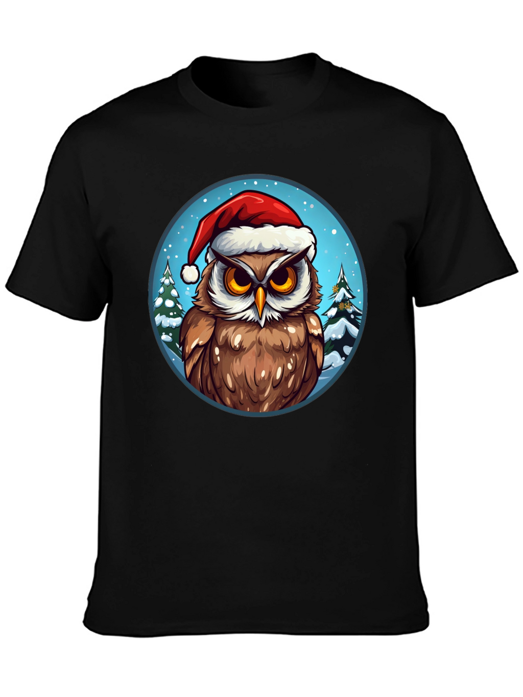 Festive Owl Christmas T-Shirt