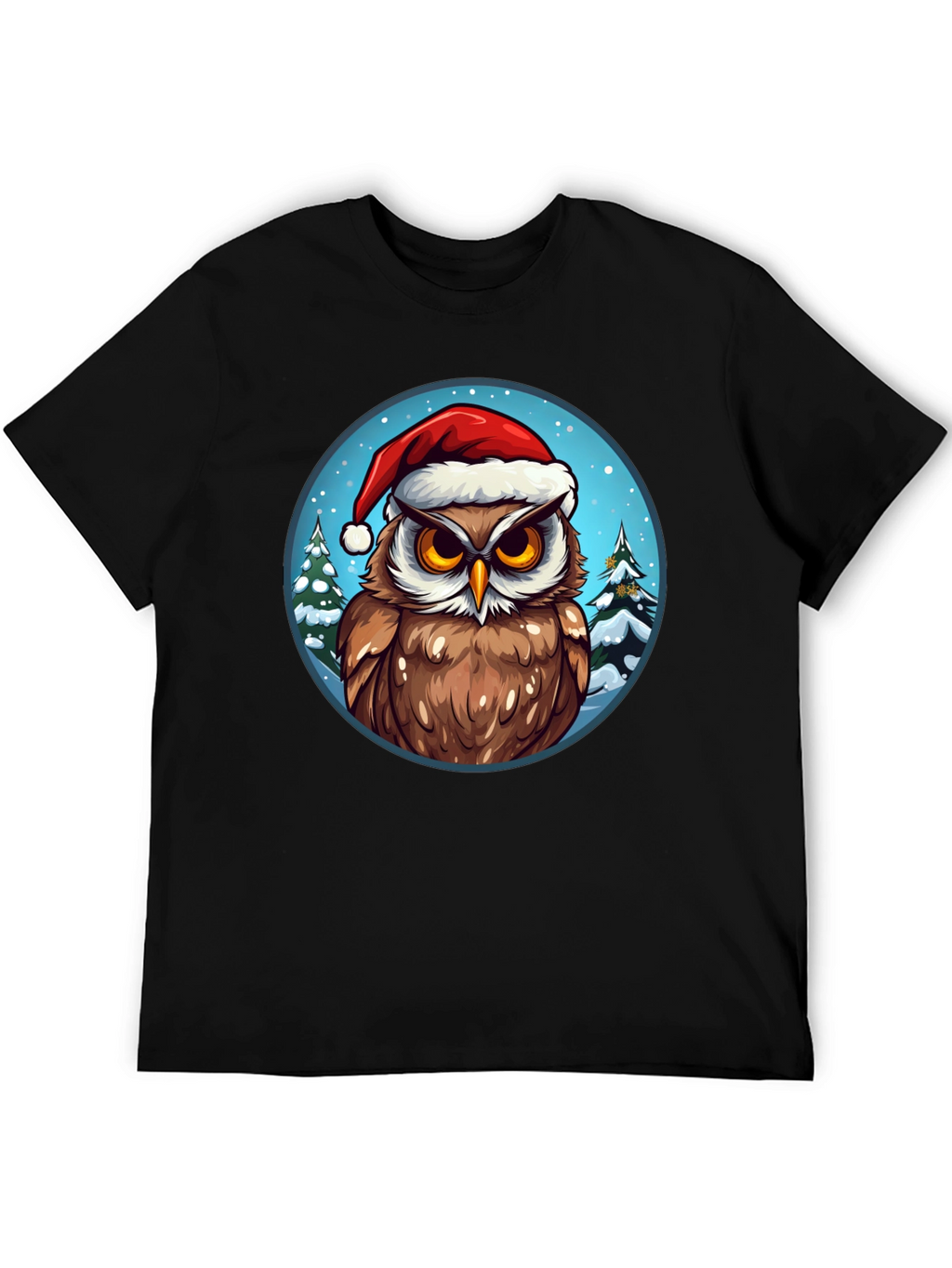 Festive Owl Christmas T-Shirt