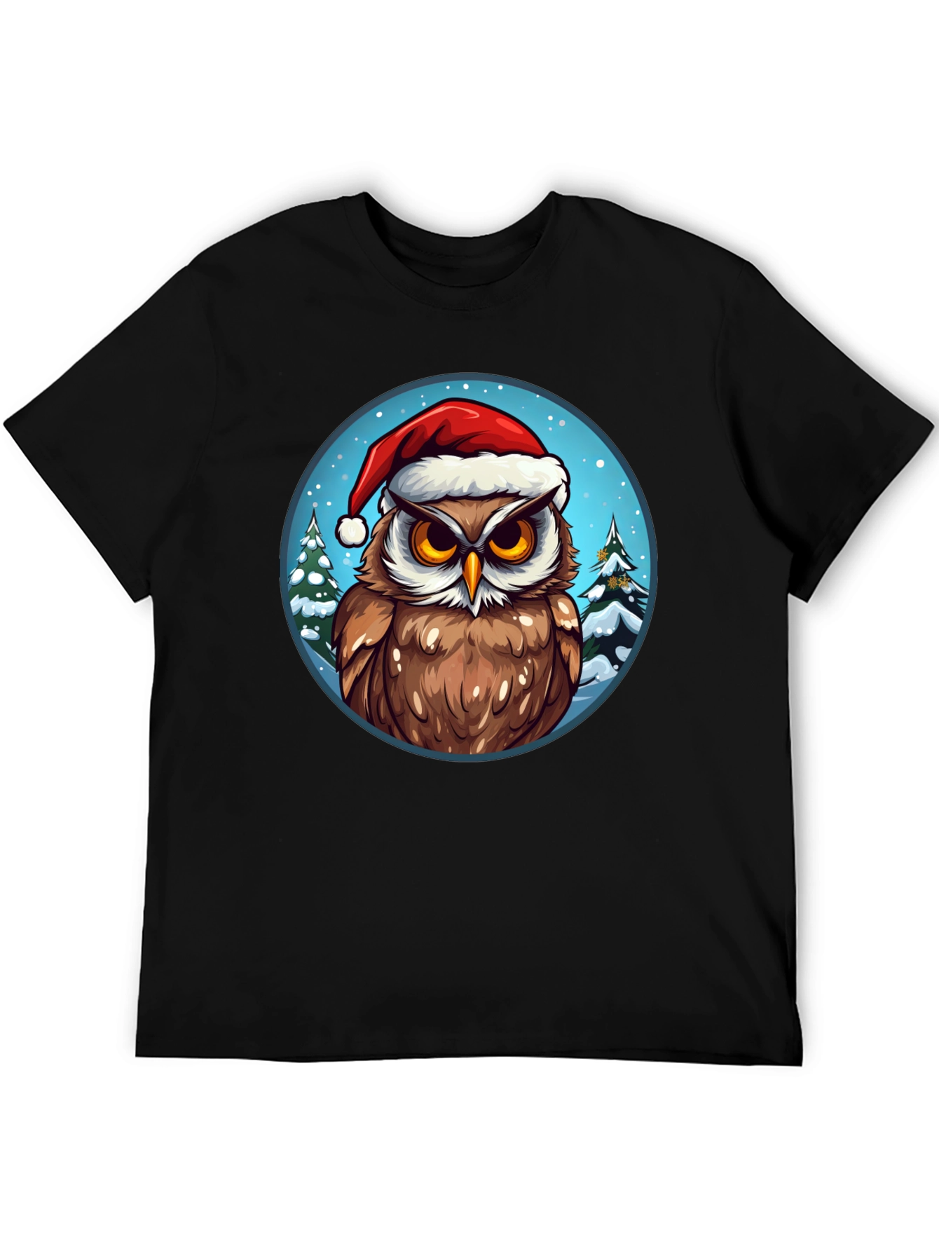 Festive Owl Christmas T-Shirt