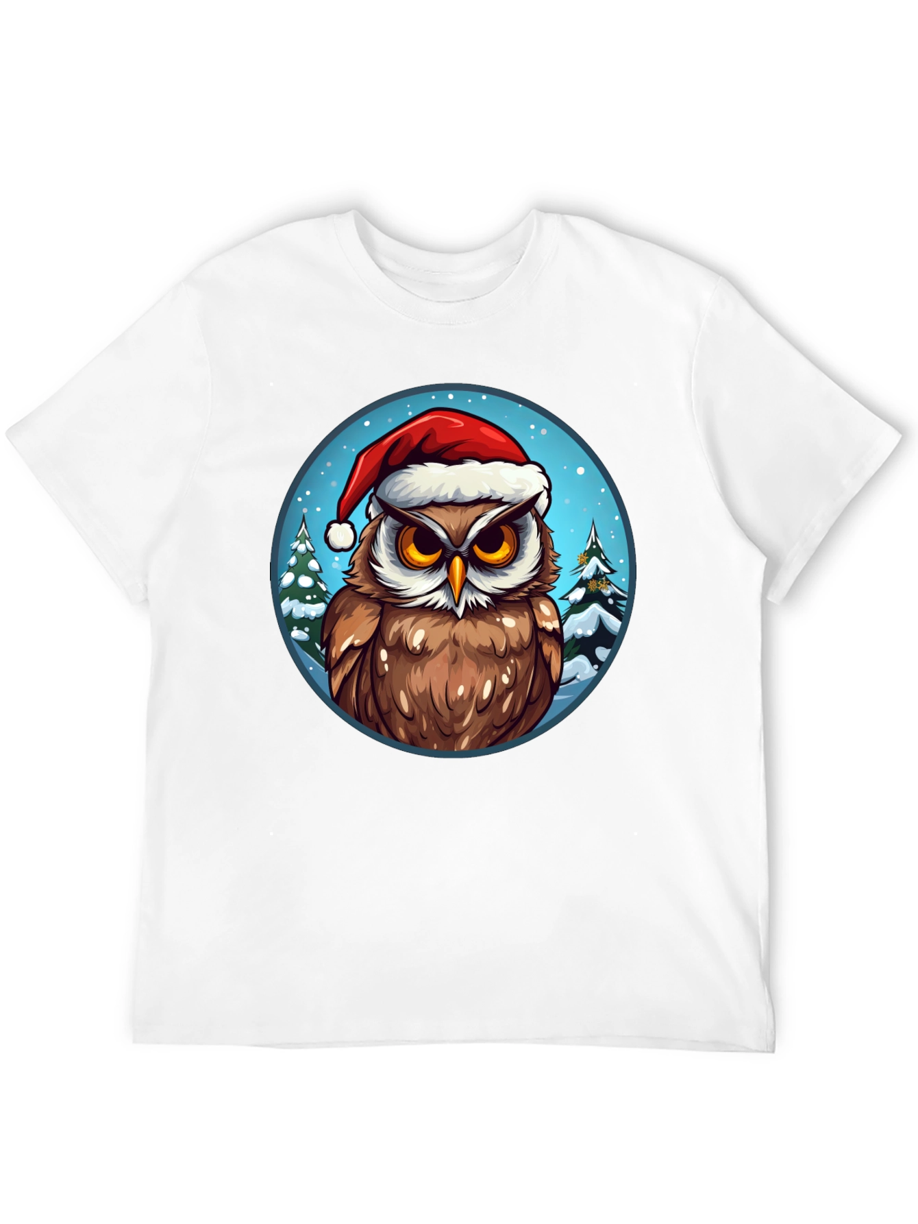 Festive Owl Christmas T-Shirt