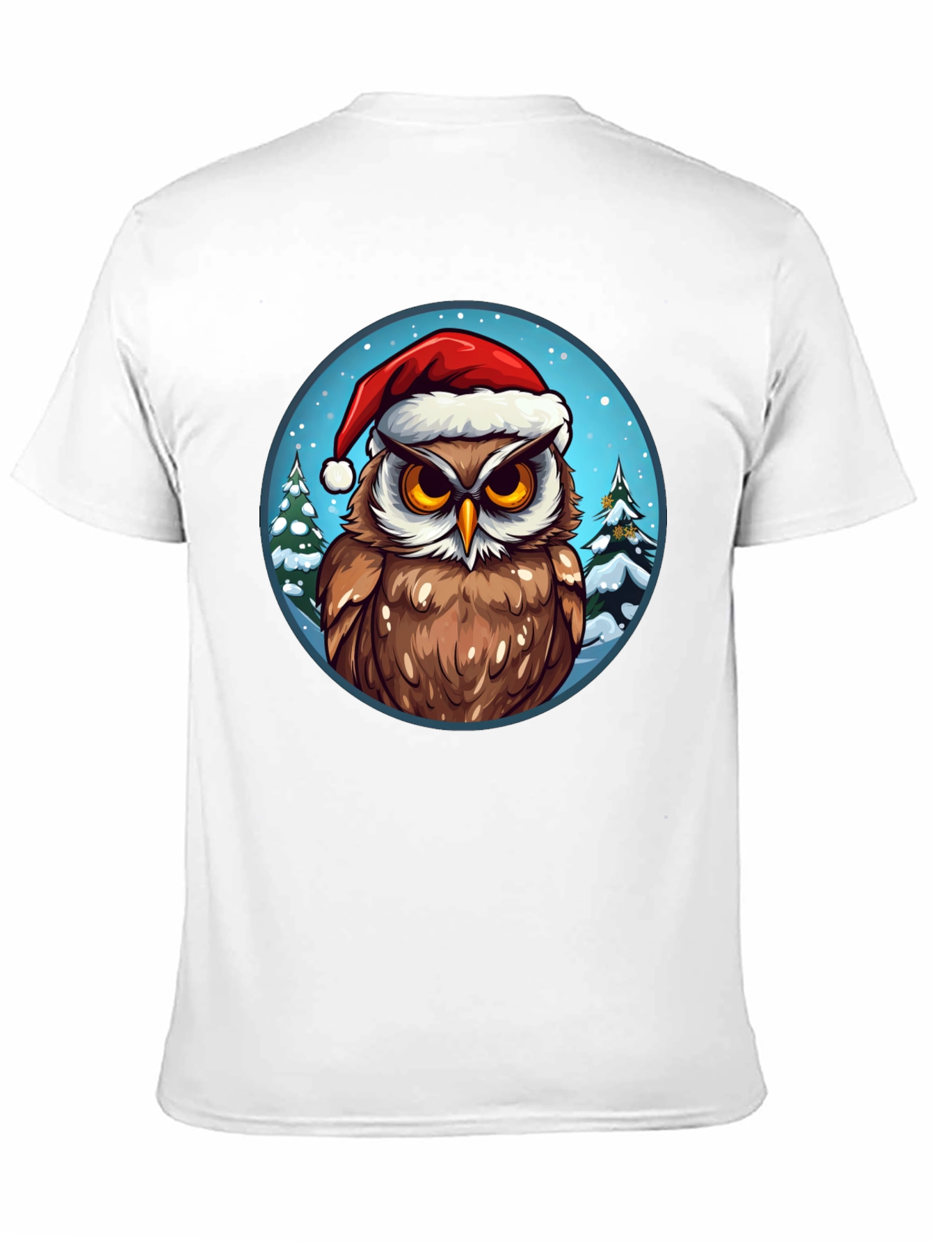 Festive Owl Christmas T-Shirt