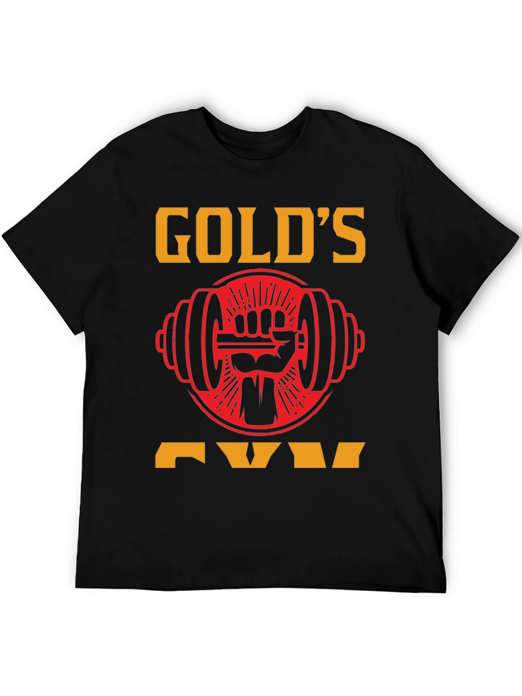 Golds Gym Black T-Shirt - Weightlifting Apparel