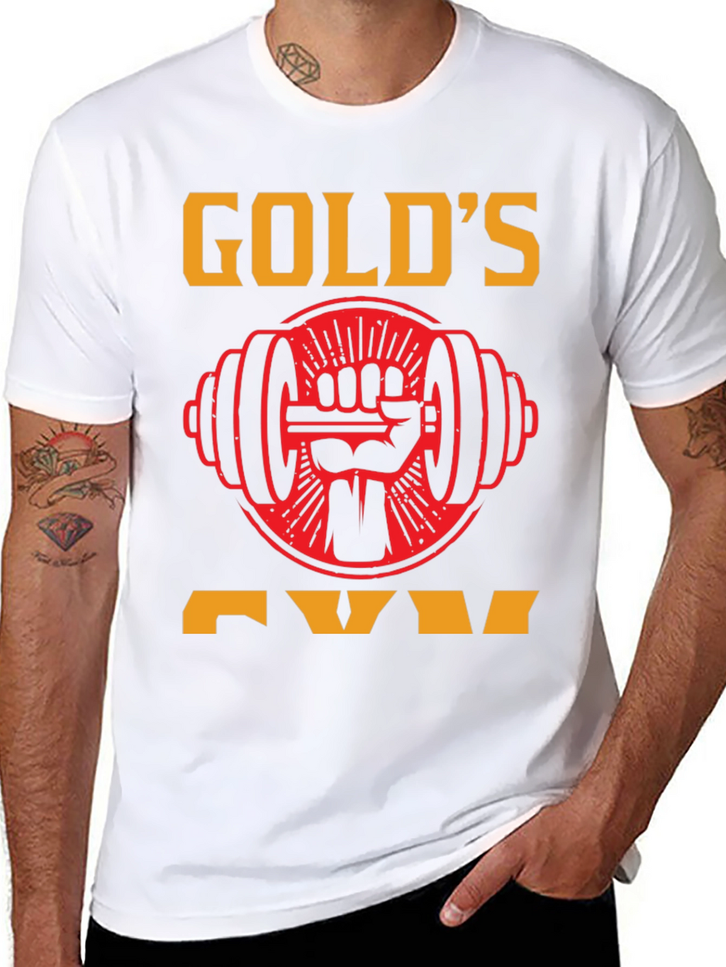 Golds Gym Black T-Shirt - Weightlifting Apparel