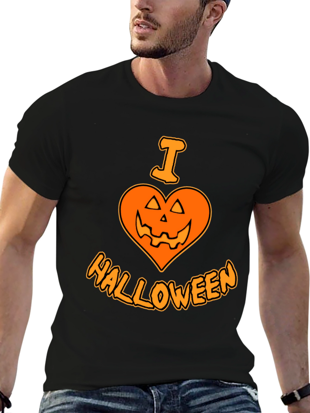 I Heart Halloween T-Shirt - Black Holiday Tee