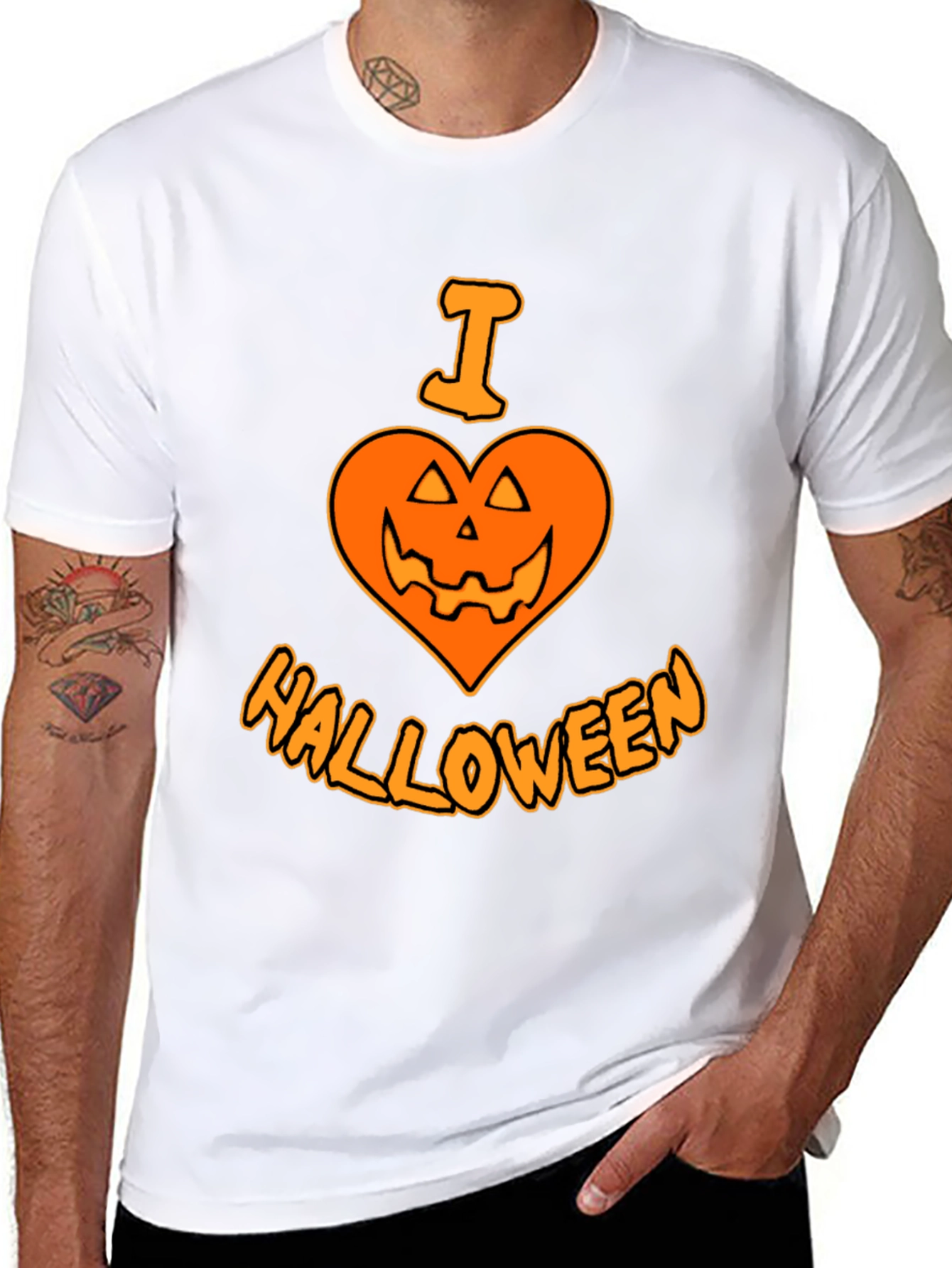 I Heart Halloween T-Shirt - Black Holiday Tee