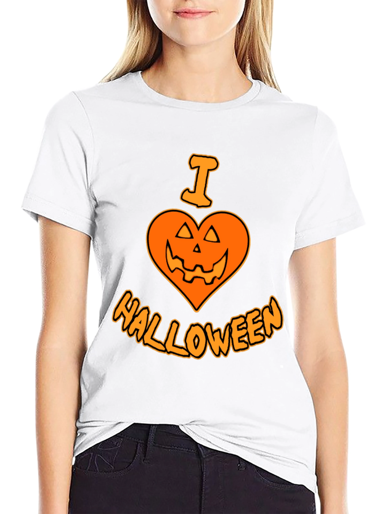 I Heart Halloween T-Shirt - Black Holiday Tee
