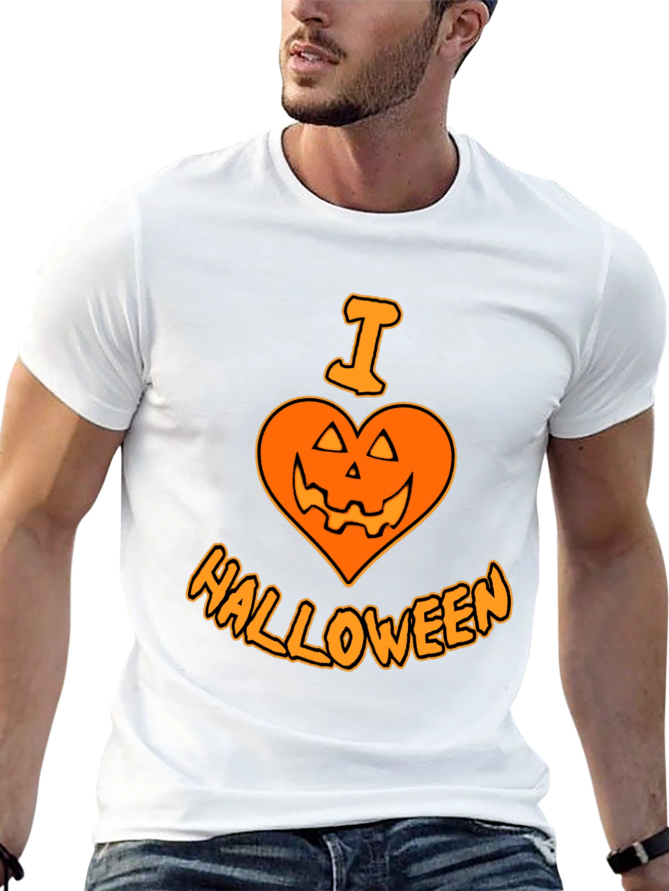 I Heart Halloween T-Shirt - Black Holiday Tee