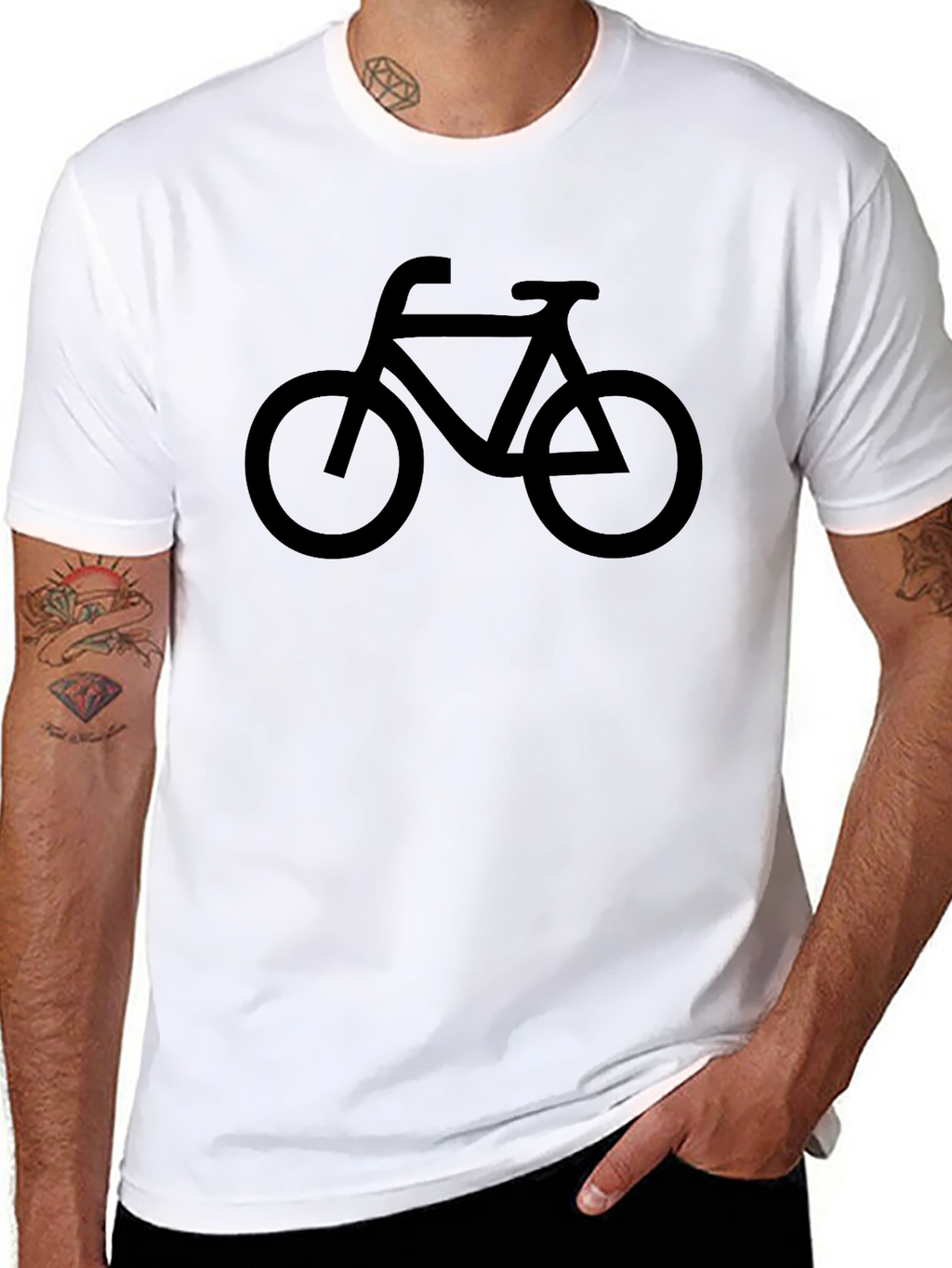 Mens Bike Graphic Black T-Shirt