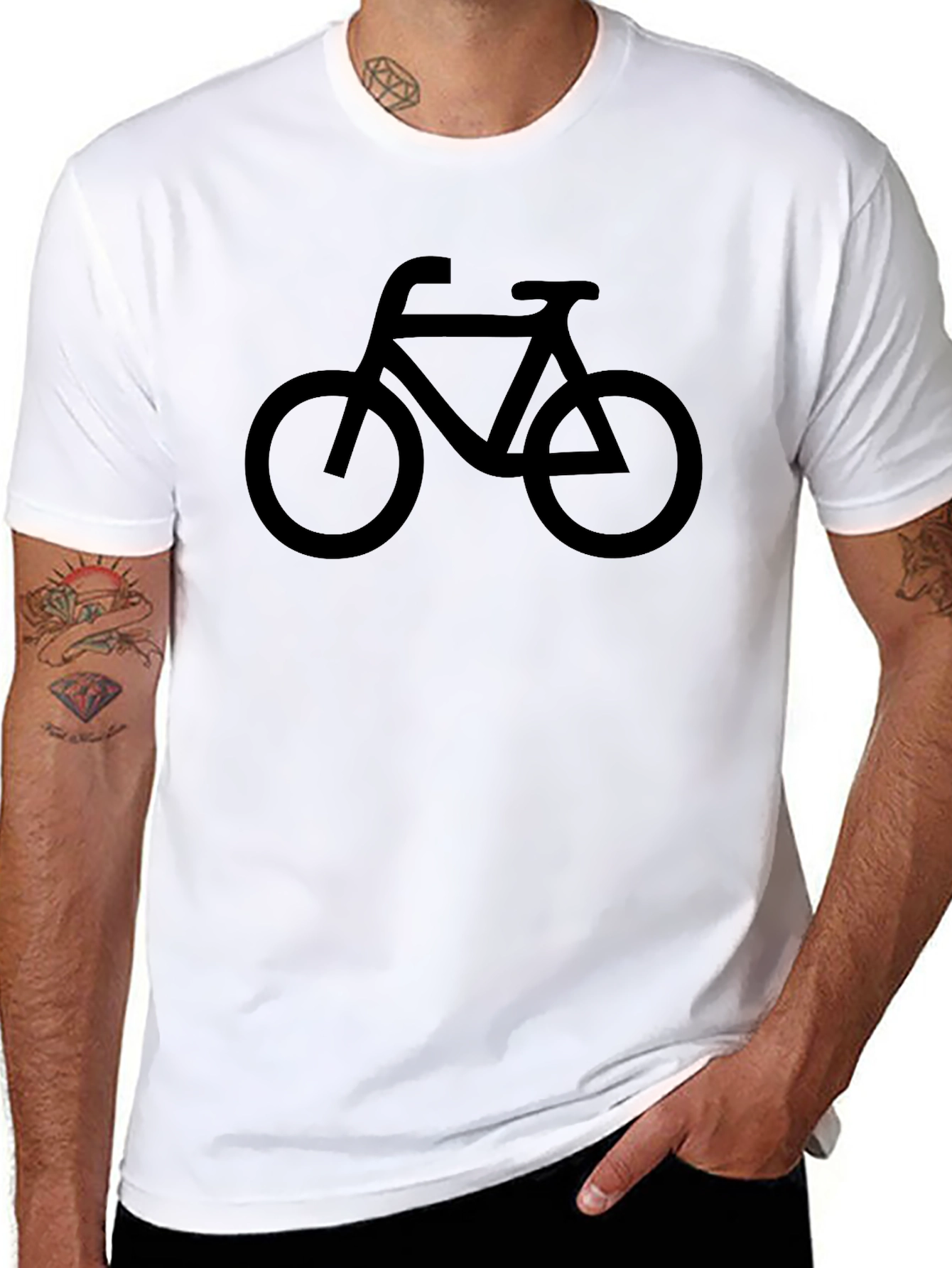 Mens Bike Graphic Black T-Shirt