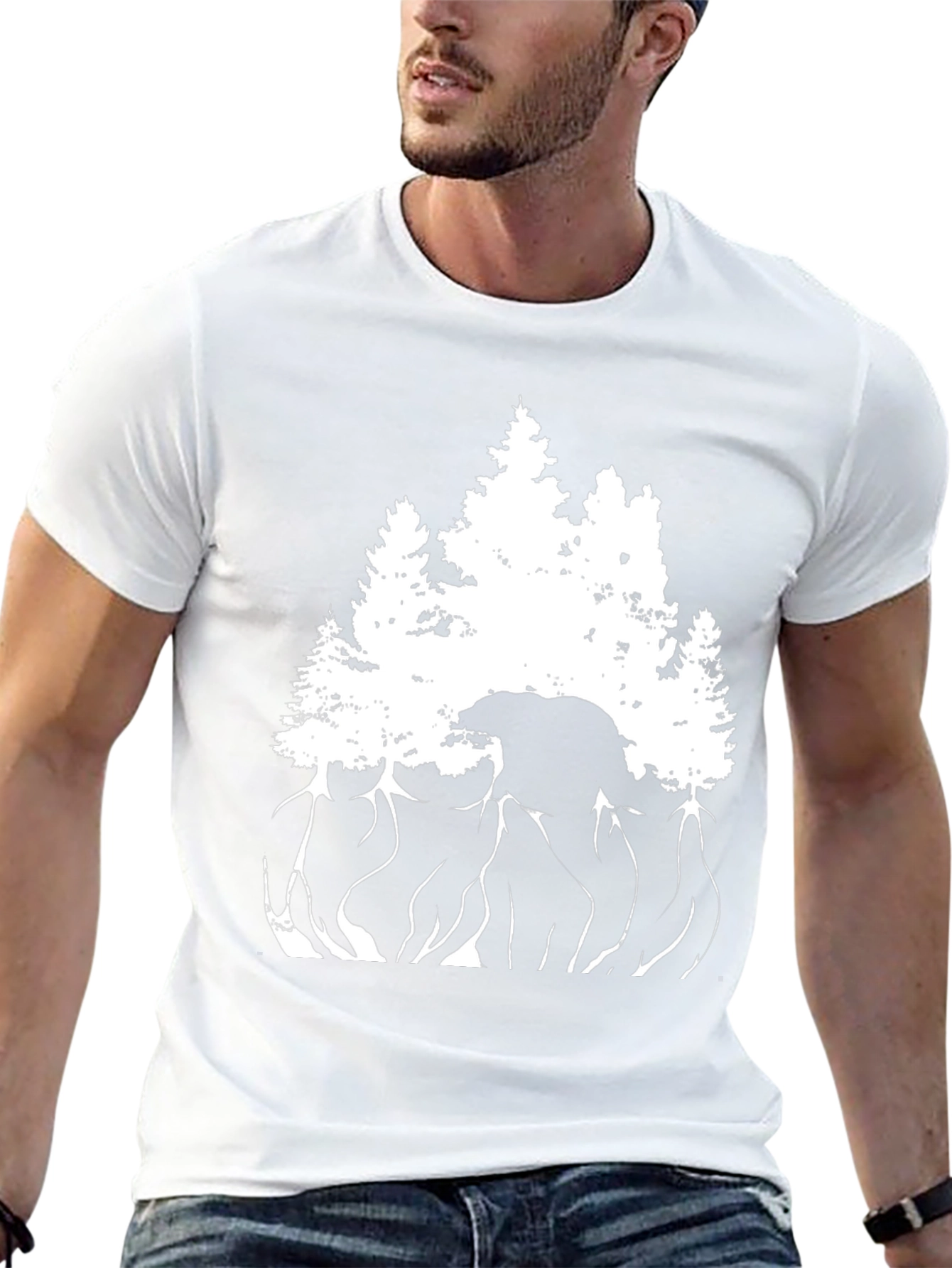 Nature Bear Silhouette T-Shirt