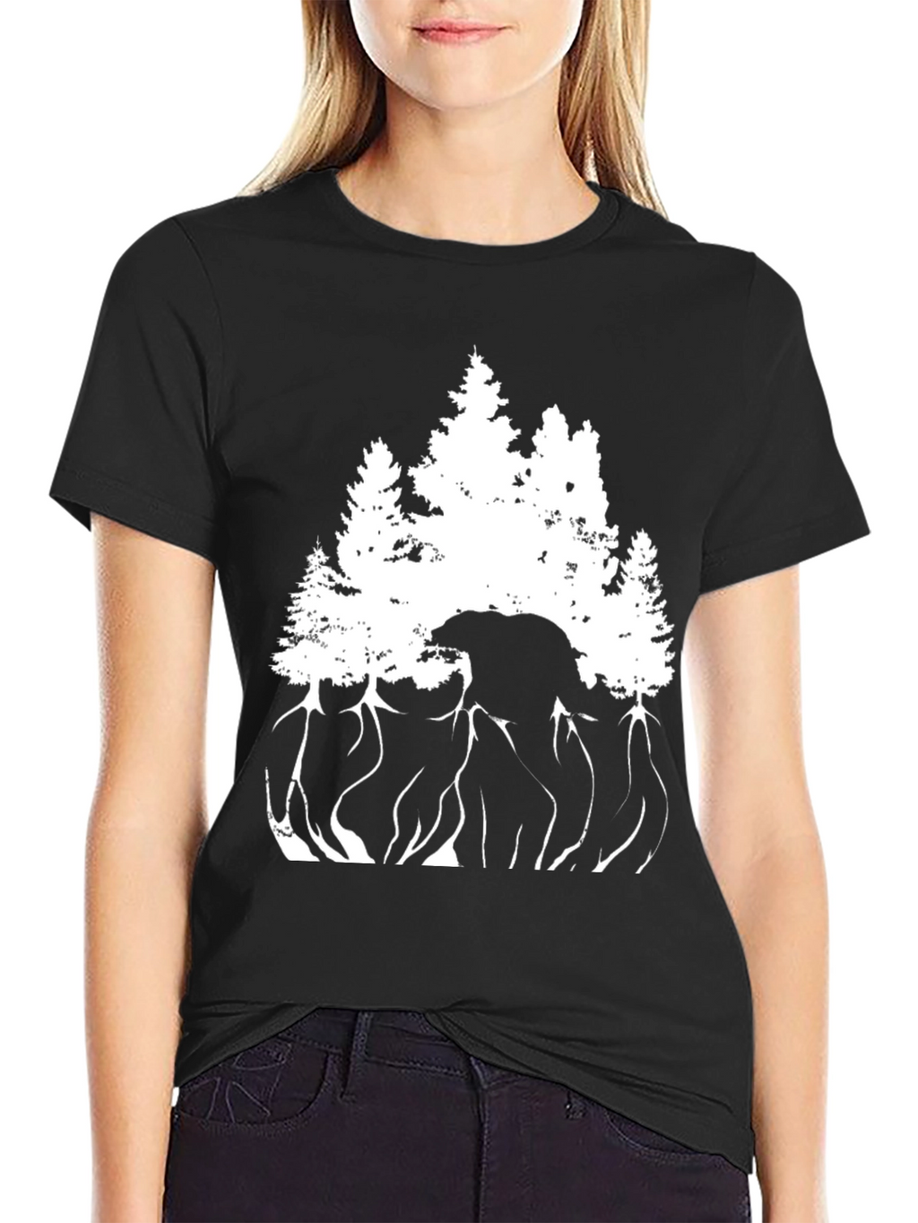 Nature Bear Silhouette T-Shirt