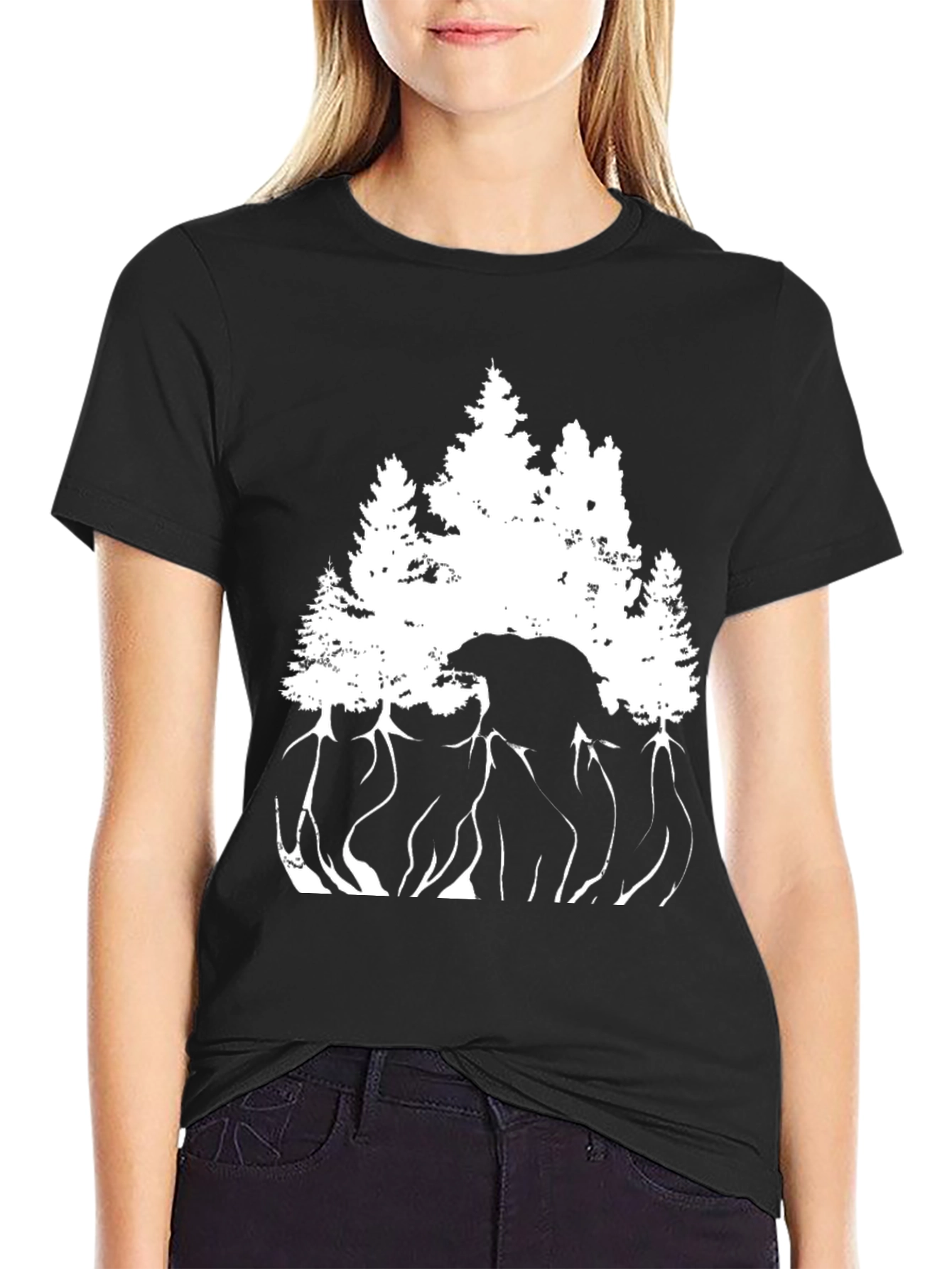 Nature Bear Silhouette T-Shirt