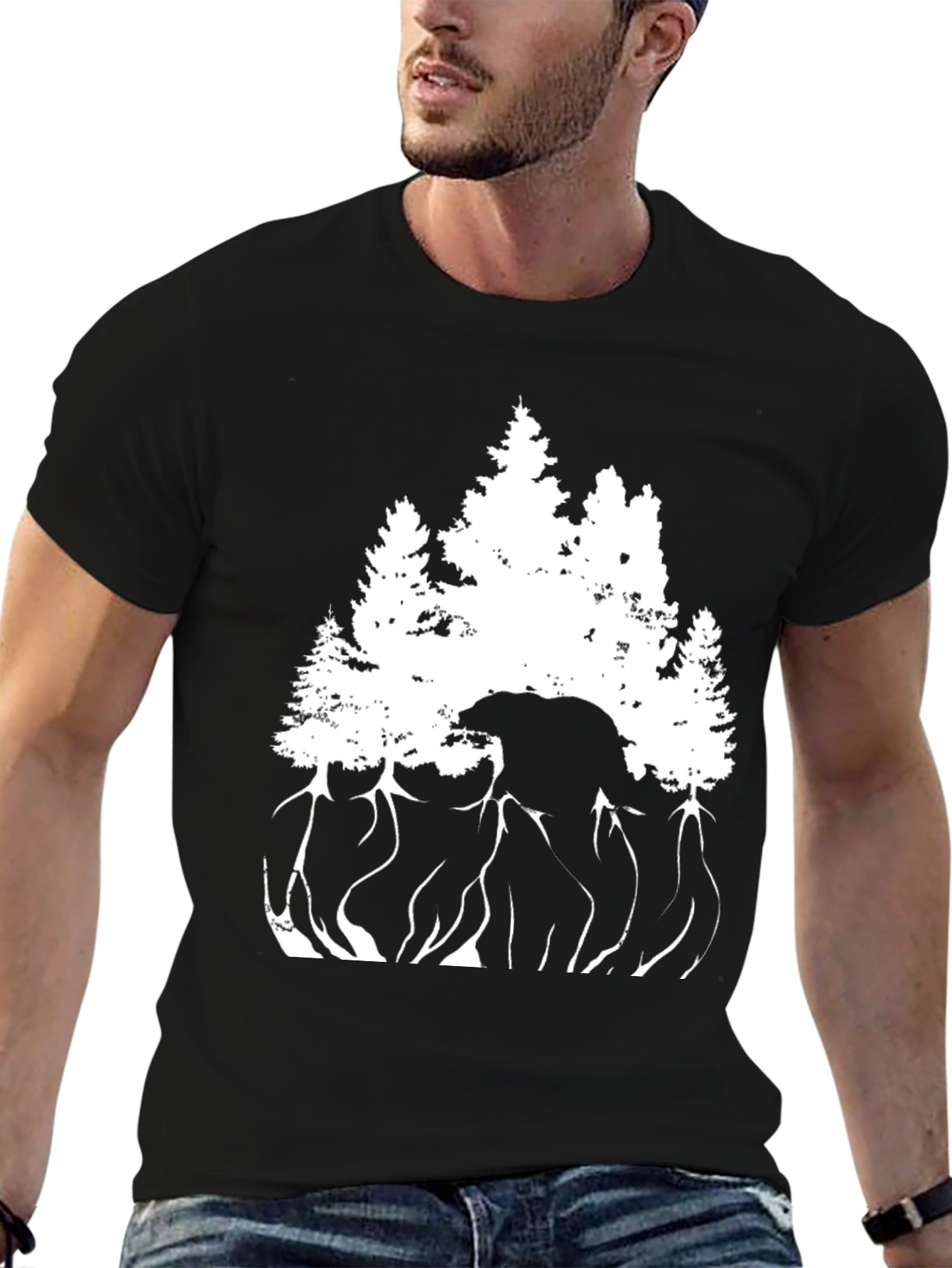 Nature Bear Silhouette T-Shirt