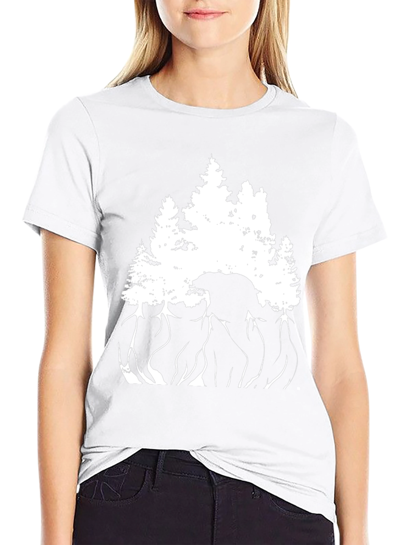 Nature Bear Silhouette T-Shirt