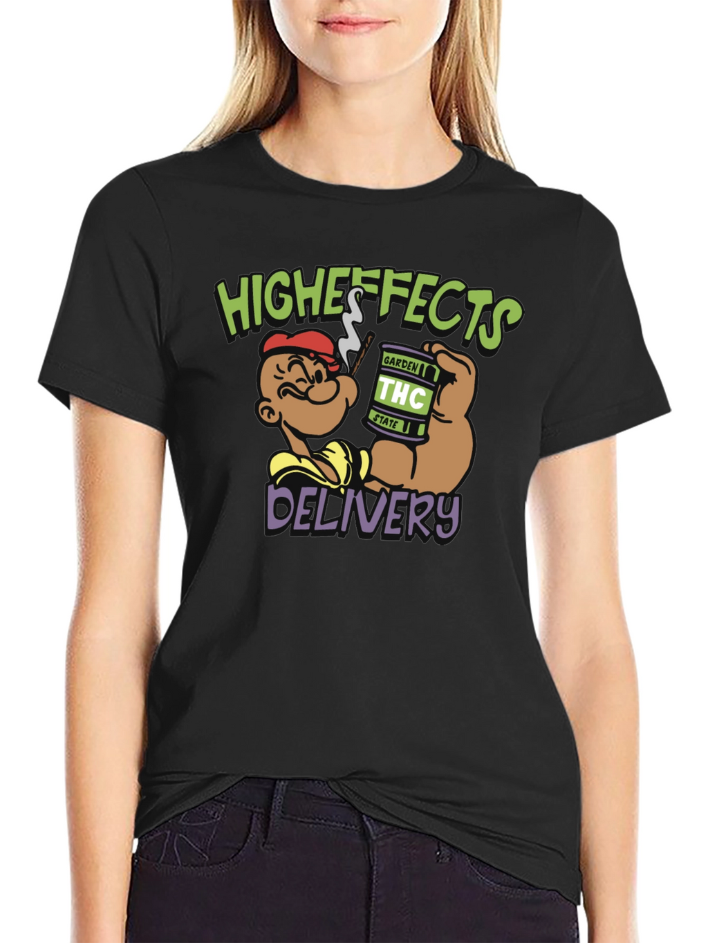 Higheffects Delivery Black T-Shirt