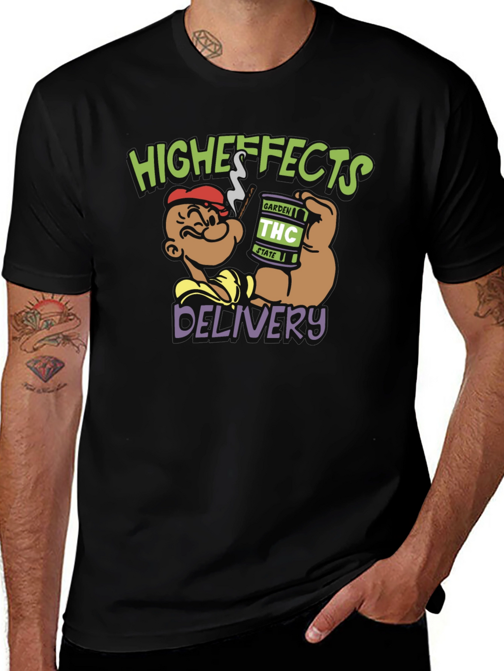 Higheffects Delivery Black T-Shirt
