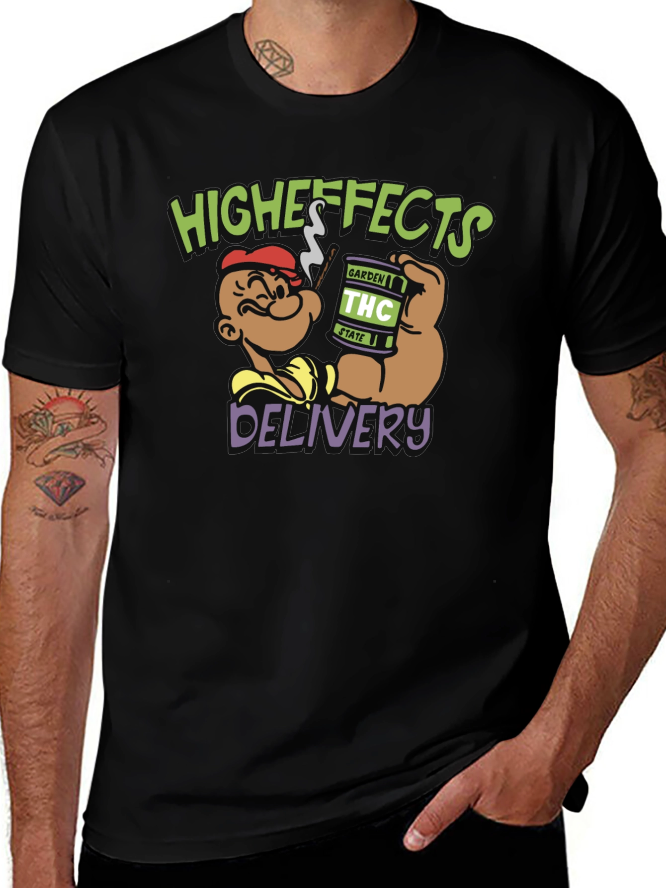 Higheffects Delivery Black T-Shirt